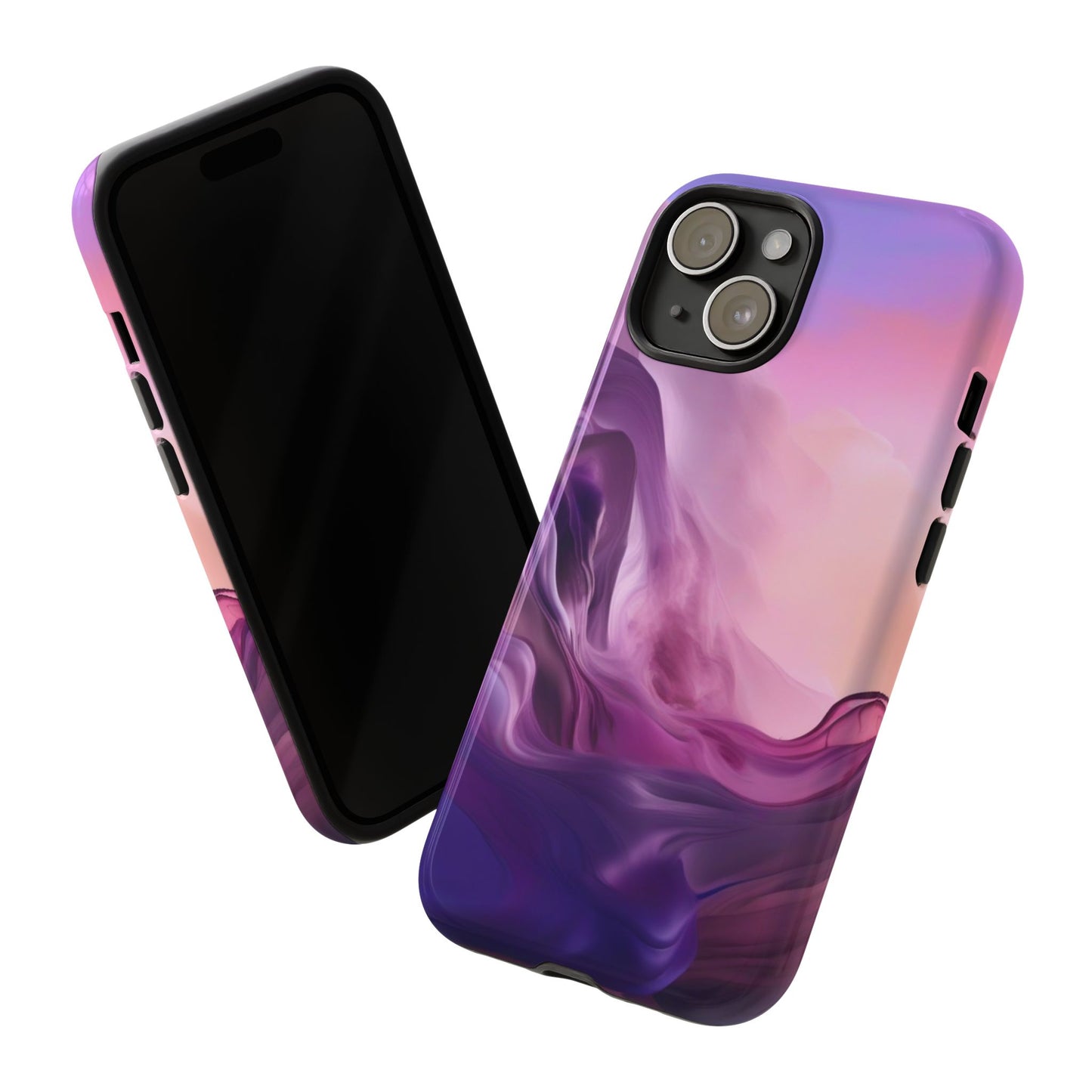 iPhone Tough Case Phone Case for iPhone 14\15\16 – Dual Layer, Matte/Glossy Finish, Wireless Charging Compatible