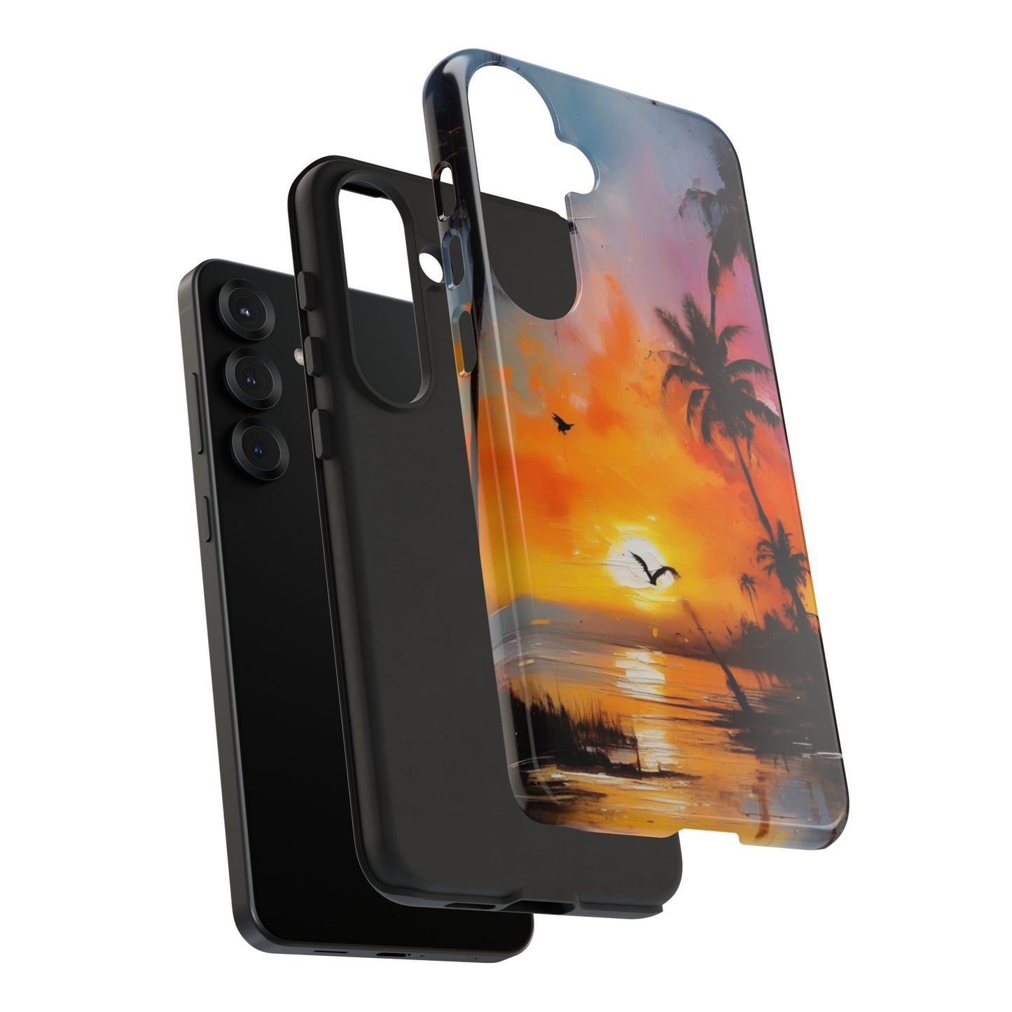 Tough Case Phone Case for Samsung Galaxy S25/S24 – Dual Layer, Matte/Glossy Finish, Wireless Charging Compatible