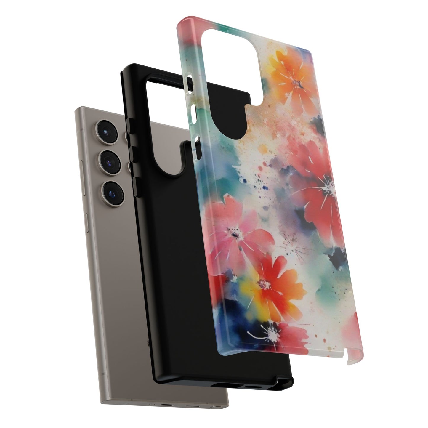 Tough Case Phone Case for Samsung Galaxy S25/S24 – Dual Layer, Matte/Glossy Finish, Wireless Charging Compatible