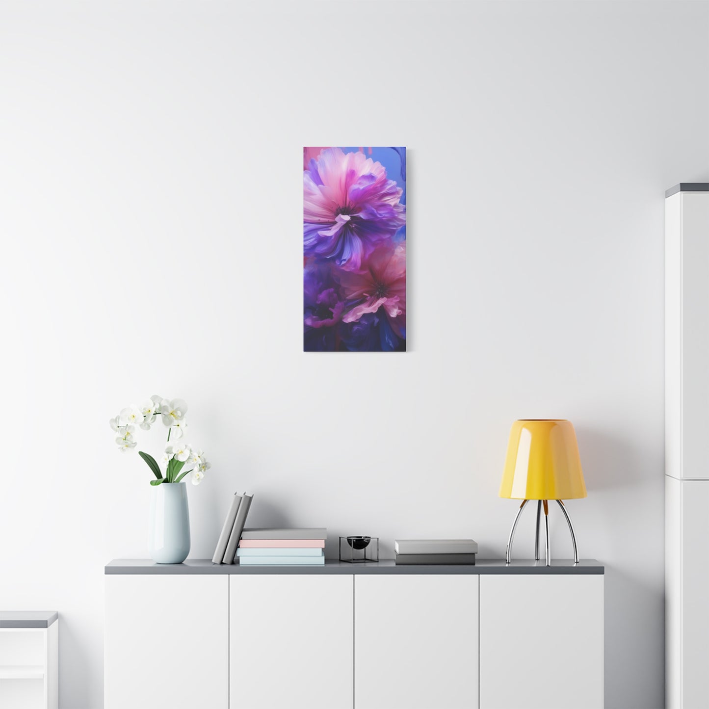 Abstract Art Canvas Print – Modern Wall Art, Digital Artwork, Matte Canvas, Ready to Hang, Home & Office Décor, Modern Wall Décor, Vibrant Floral Canvas Wall Art - Matte Stretched Decor for Home