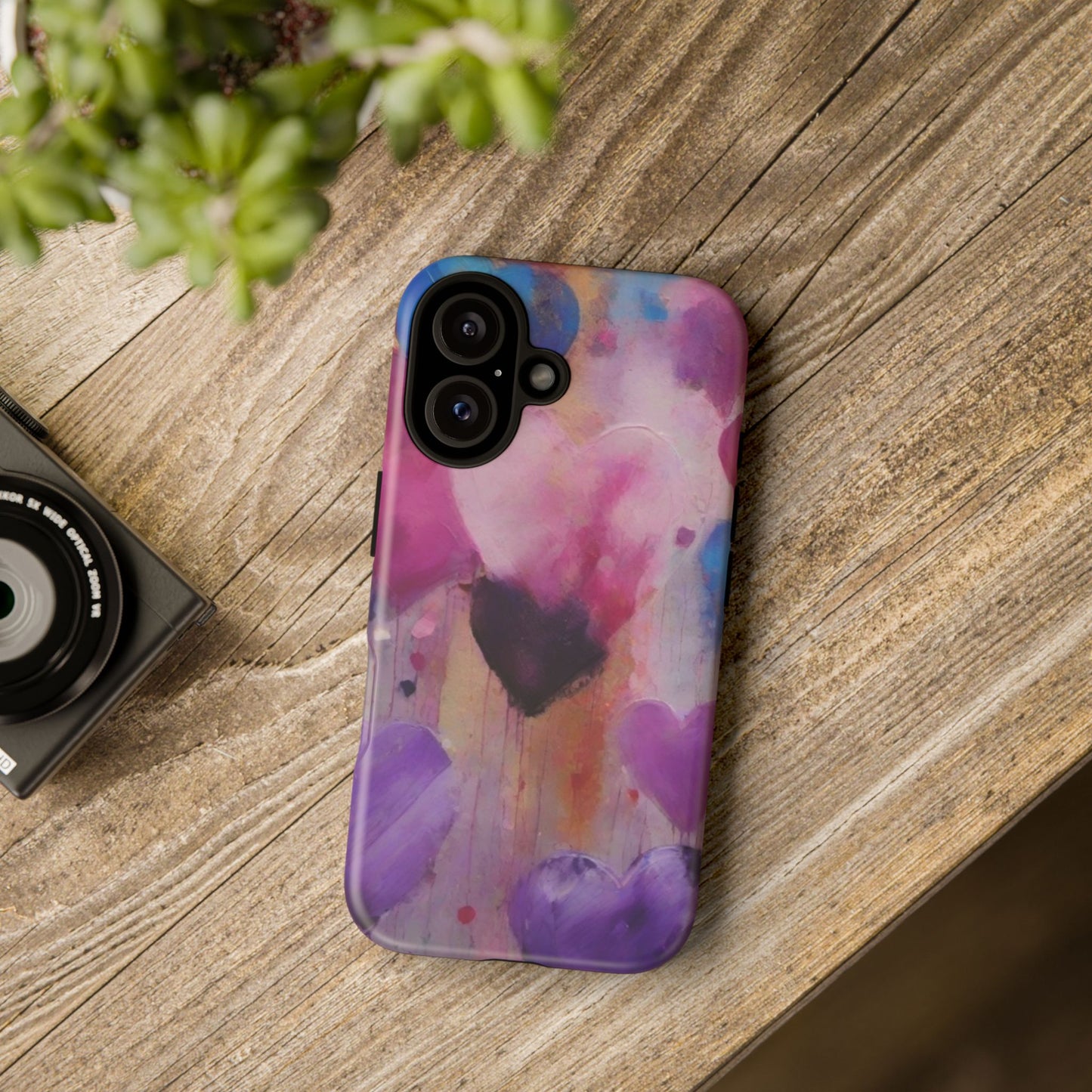 iPhone Tough Case Phone Case for iPhone 16, Samsung Galaxy S25 – Dual Layer, Matte/Glossy Finish, Wireless Charging Compatible