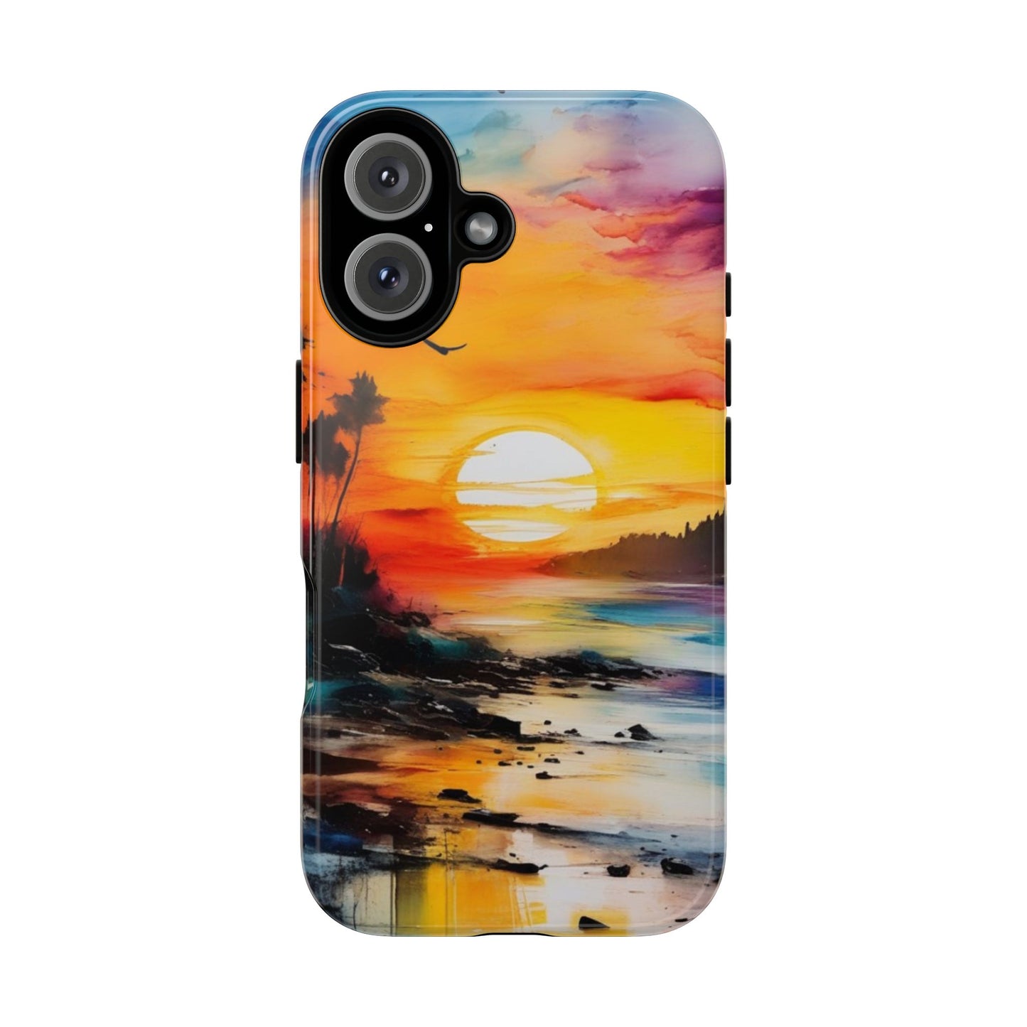 iPhone Tough Case Phone Case for iPhone 16/16 Plus/16 Pro/16 Pro Max – Dual Layer, Matte/Glossy Finish, Wireless Charging Compatible