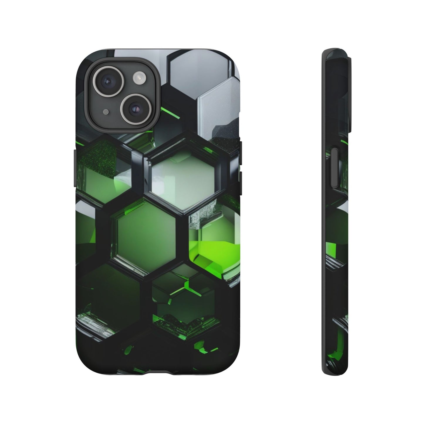 iPhone Tough Case Phone Case for iPhone 14\15\16 – Dual Layer, Matte/Glossy Finish, Wireless Charging Compatible