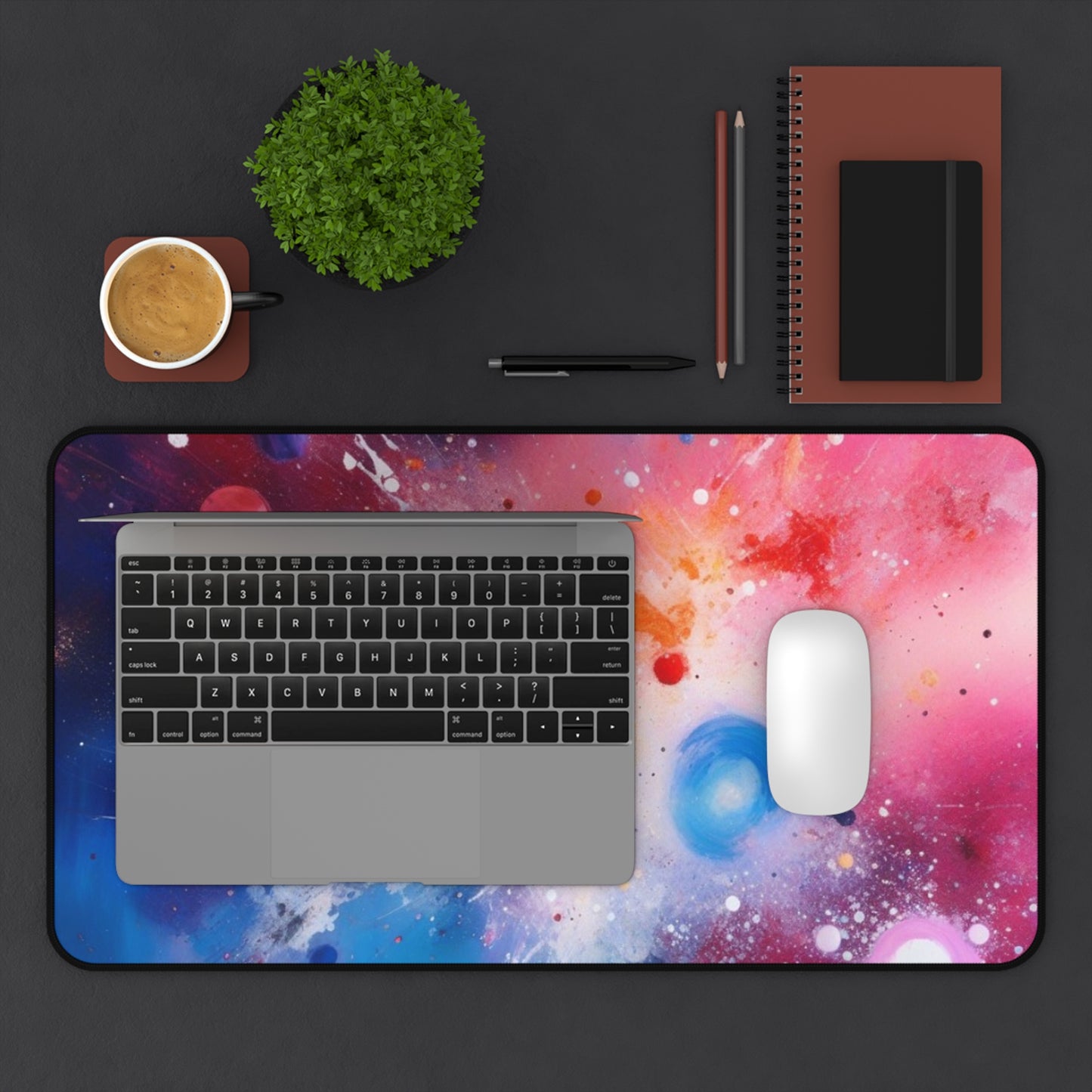 Large Gaming Mouse Pad – Premium Mouse Pad & Tech Accessory for Home & Office, Premium Desk Mat, Gaming Mouse Pad, Non-slip, Cosmic Galaxy Desk Mat - Vibrant Space Design for Home Office or Gaming