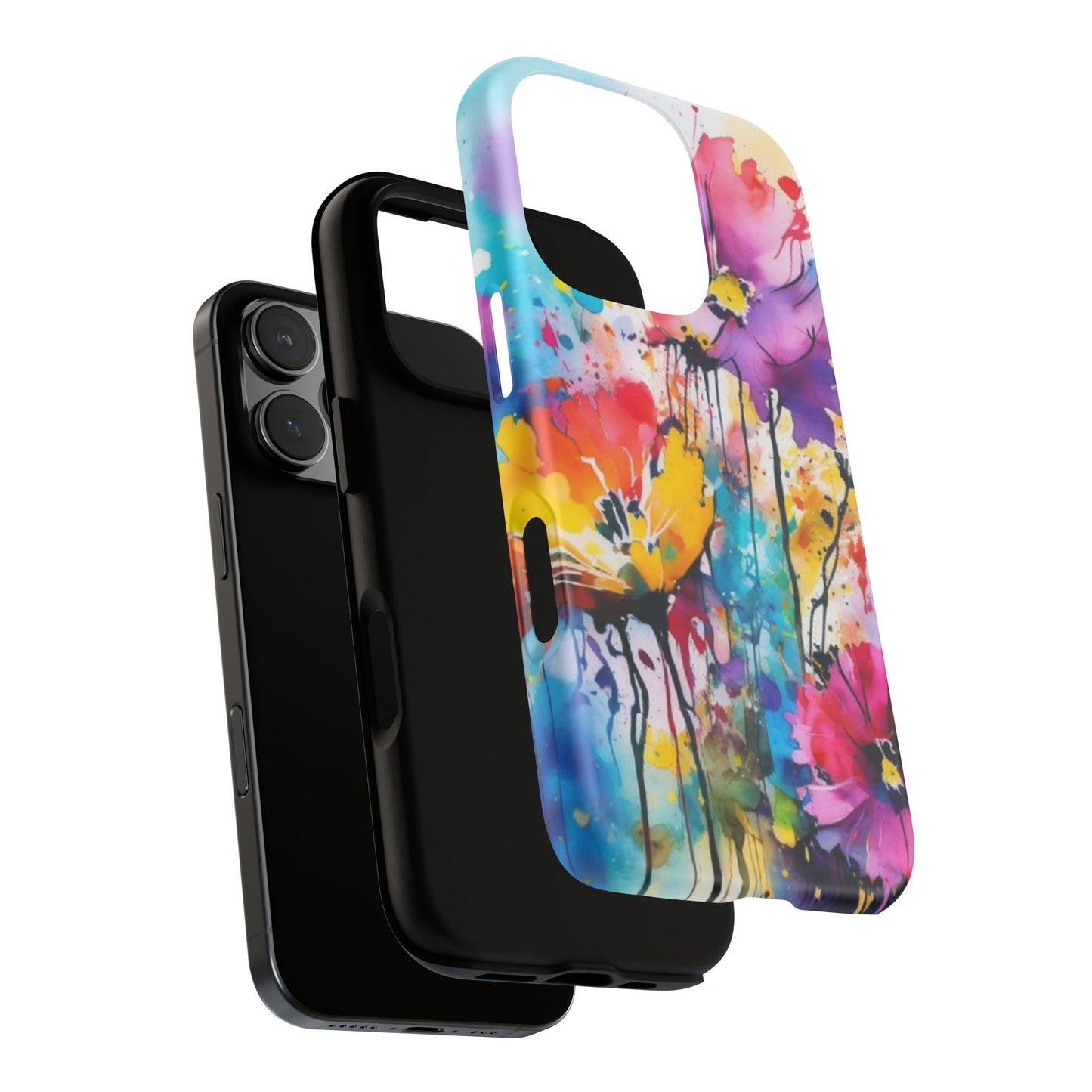 Tough Case Phone Case for iPhone 16 Pro – Dual Layer, Matte/Glossy Finish, Wireless Charging Compatible