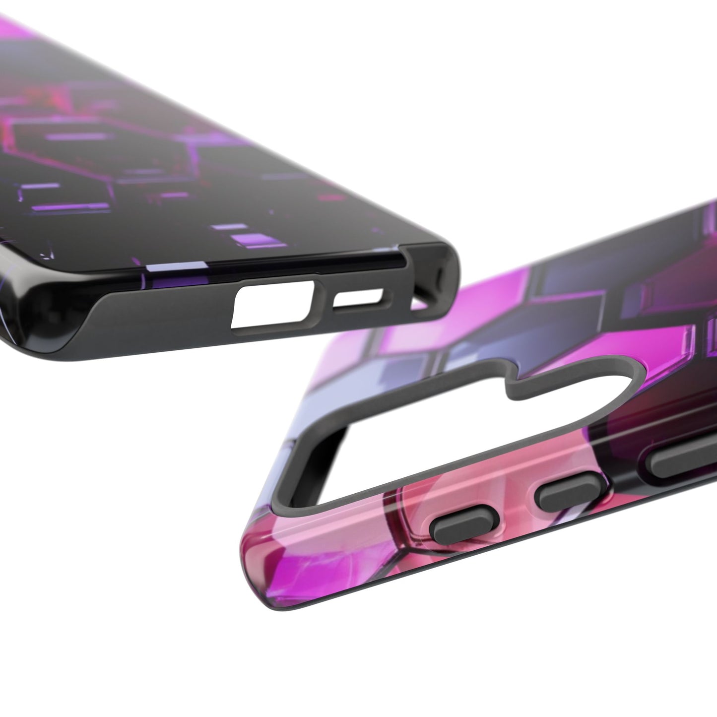 Tough Case Phone Case for Samsung Galaxy S25/S24 – Dual Layer, Matte/Glossy Finish, Wireless Charging Compatible