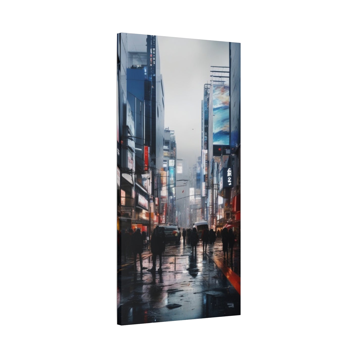 Abstract Art Canvas Print – Modern Wall Art, Digital Artwork, Matte Canvas, Ready to Hang, Home & Office Décor, Modern Wall Décor, Urban Nightlife Canvas Art - Modern Cityscape Wall Decor
