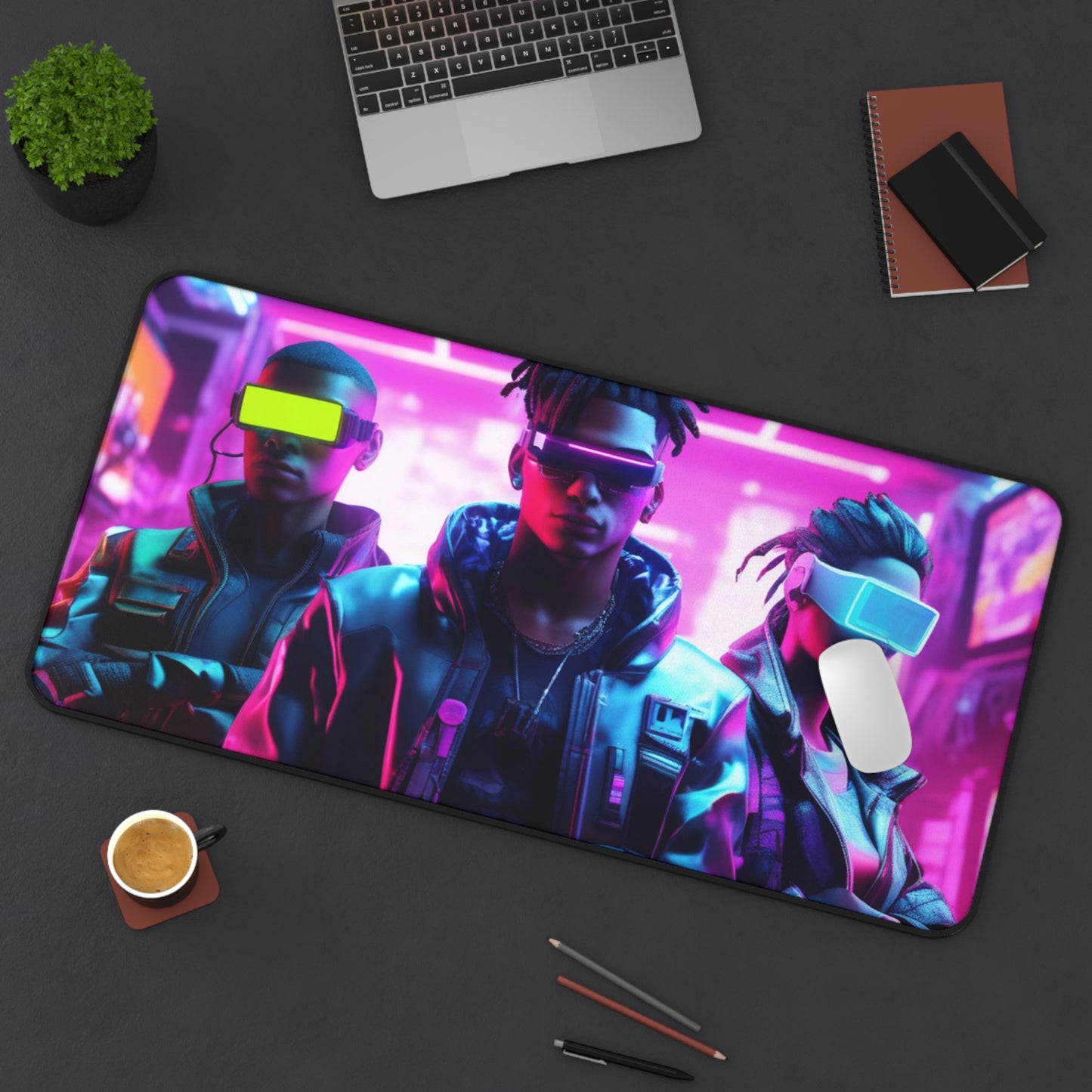 Large Gaming Mouse Pad – Premium Mouse Pad & Tech Accessory for Home & Office, Premium Desk Mat, Gaming Mouse Pad, Non-slip, Futuristic Gaming Desk Mat - Perfect for Gamers & Tech Enthusiasts