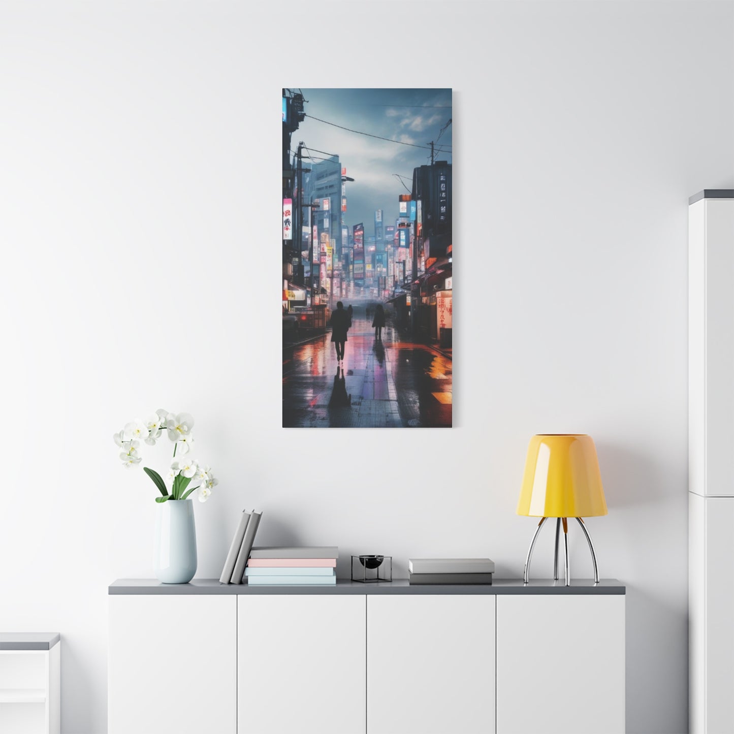 Abstract Art Canvas Print – Modern Wall Art, Matte Canvas, Ready to Hang, Home & Office Décor, Modern Wall Décor, Urban Cityscape Canvas Art - Stretched Matte 1.25"