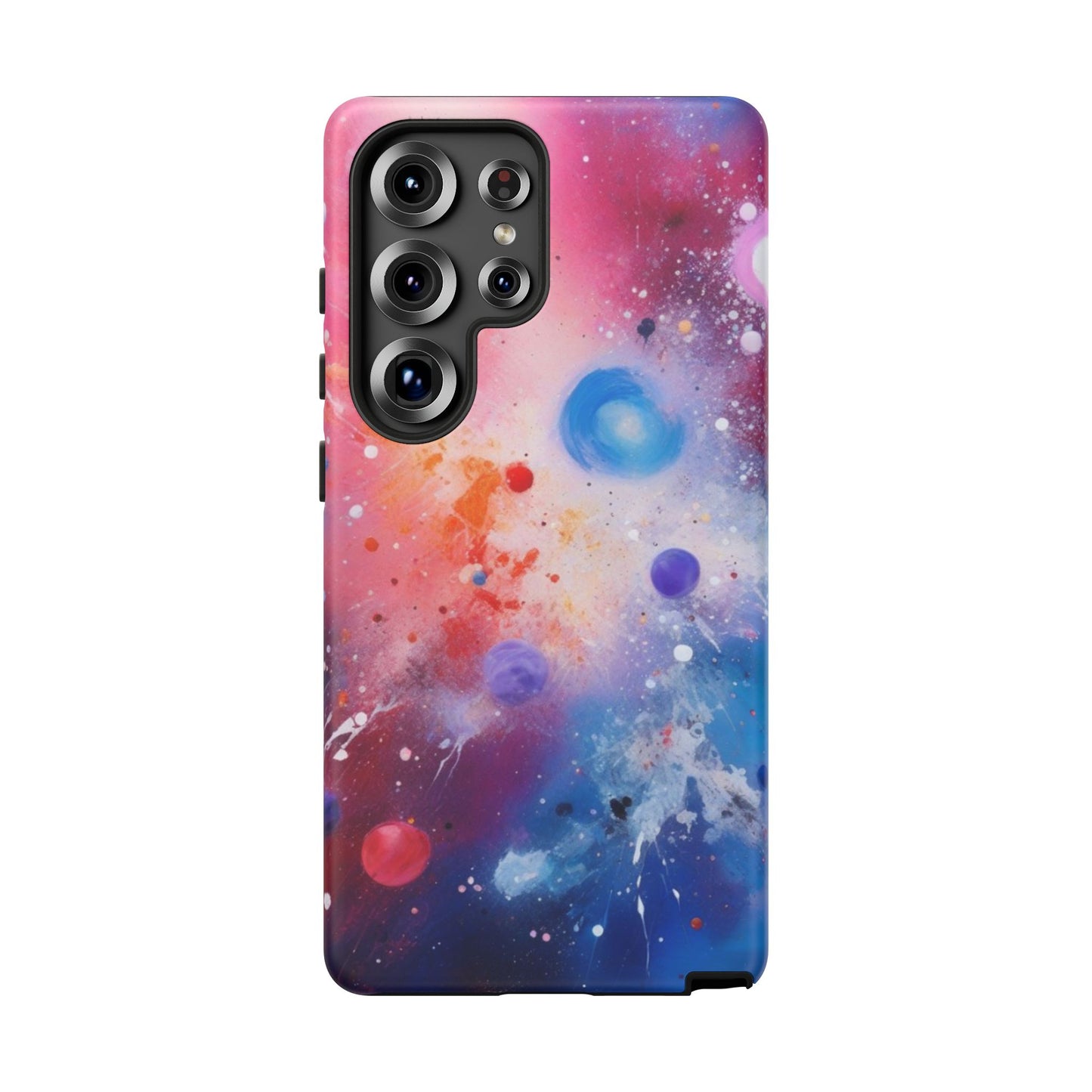 Tough Case Phone Case for Samsung Galaxy S25/S24 – Dual Layer, Matte/Glossy Finish, Wireless Charging Compatible, Cosmic Phone Case - Galaxy Inspired