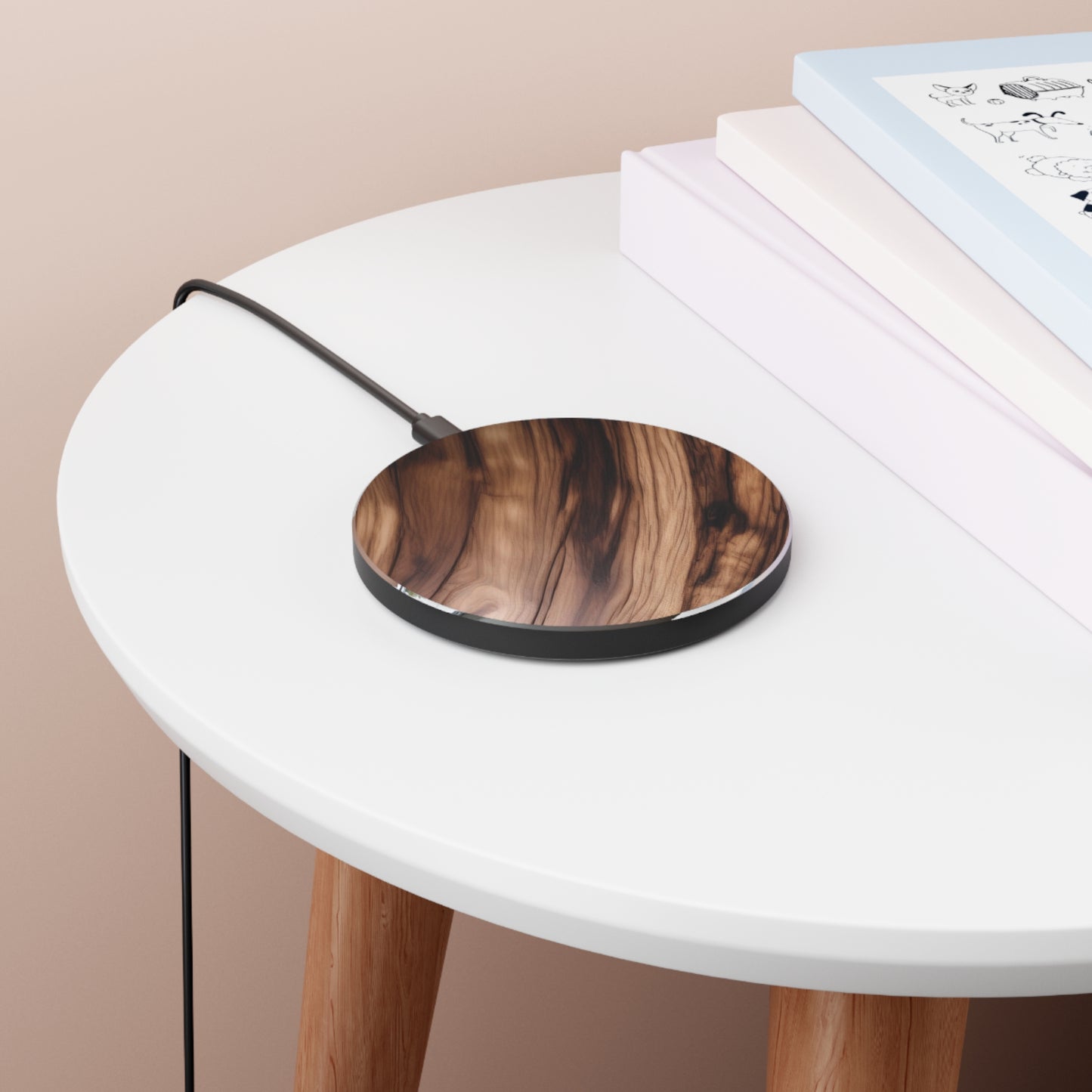 10W Fast Wireless Phone Charger – Qi-Certified for iPhone 16/15/14, Samsung Galaxy S25/S24/S23, Google Pixel 7/8/9 – Sleek, Compact Design with Micro USB Cable.