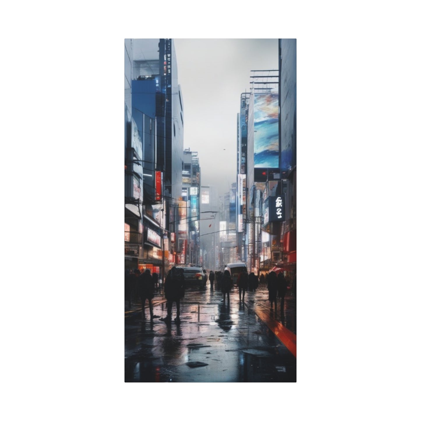 Abstract Art Canvas Print – Modern Wall Art, Digital Artwork, Matte Canvas, Ready to Hang, Home & Office Décor, Modern Wall Décor, Urban Nightlife Canvas Art - Modern Cityscape Wall Decor