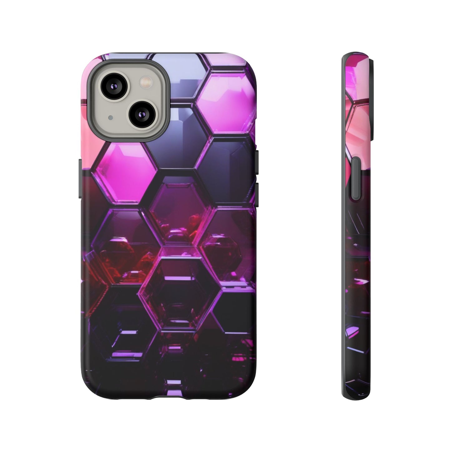 iPhone Tough Case Phone Case for iPhone 14\15\16 – Dual Layer, Matte/Glossy Finish, Wireless Charging Compatible
