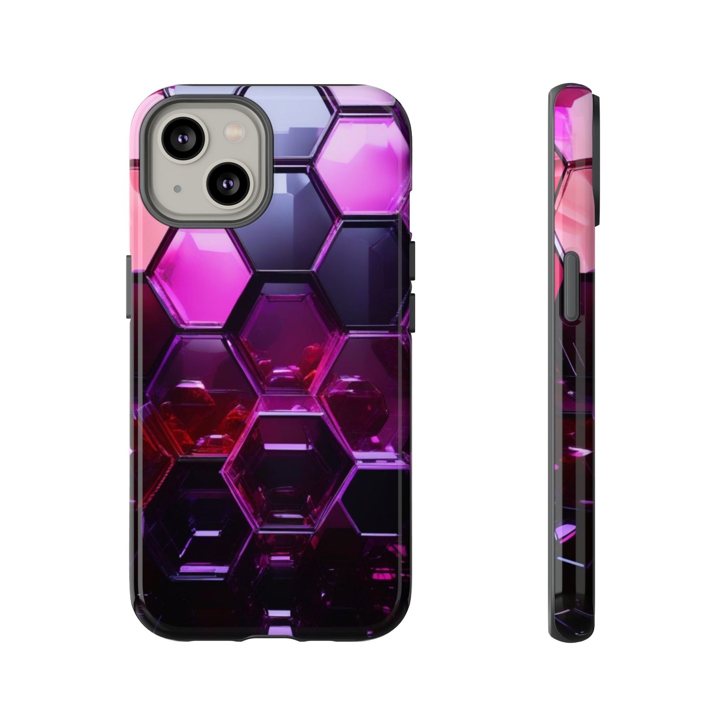 iPhone Tough Case Phone Case for iPhone 14\15\16 – Dual Layer, Matte/Glossy Finish, Wireless Charging Compatible