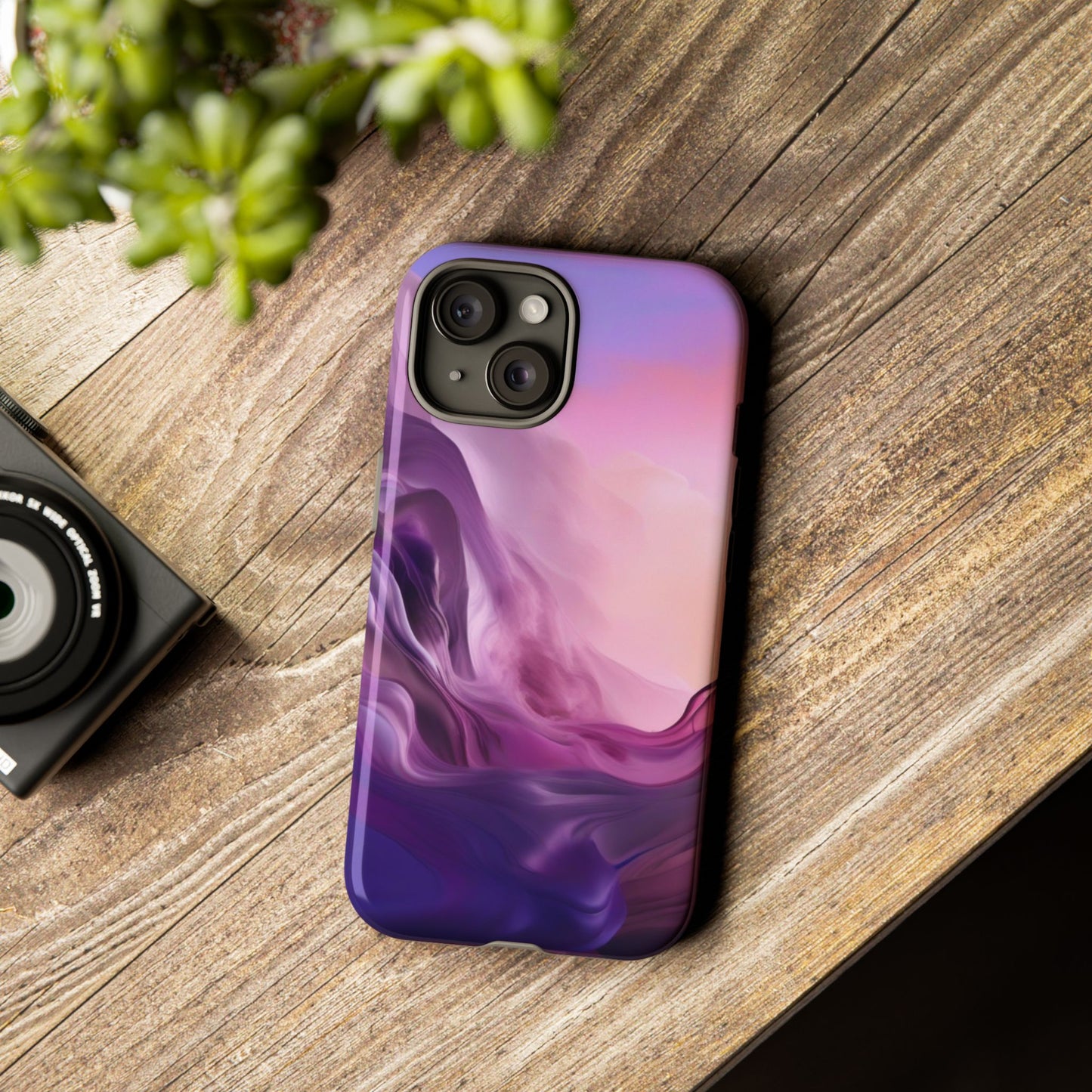 iPhone Tough Case Phone Case for iPhone 14\15\16 – Dual Layer, Matte/Glossy Finish, Wireless Charging Compatible
