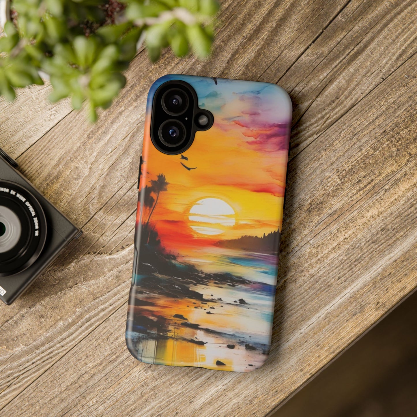 iPhone Tough Case Phone Case for iPhone 16/16 Plus/16 Pro/16 Pro Max – Dual Layer, Matte/Glossy Finish, Wireless Charging Compatible