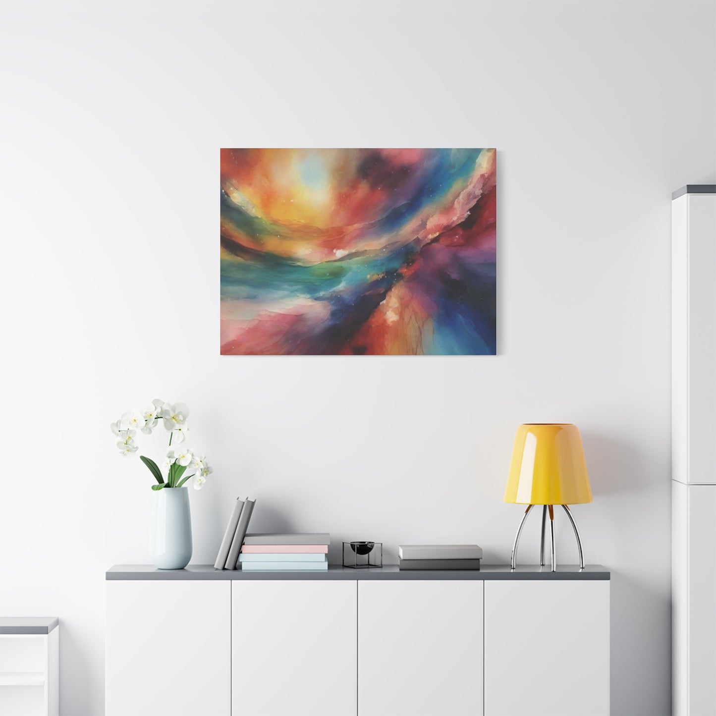 Abstract Art Canvas Print – Modern Wall Art, Digital Artwork, Space, Galaxy, Matte Canvas, Ready to Hang, Home & Office Décor, Modern Wall Décor