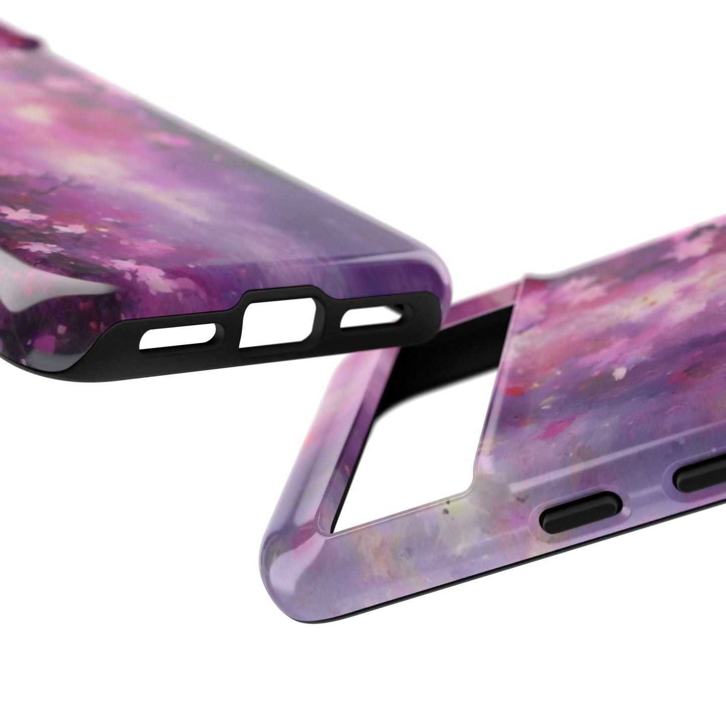 Tough Case Phone Case for Google Pixel 7/8/9– Dual Layer, Matte/Glossy Finish, Wireless Charging Compatible, Artistic Floral Phone Case - Tough Cases with Cherry Blossom Design