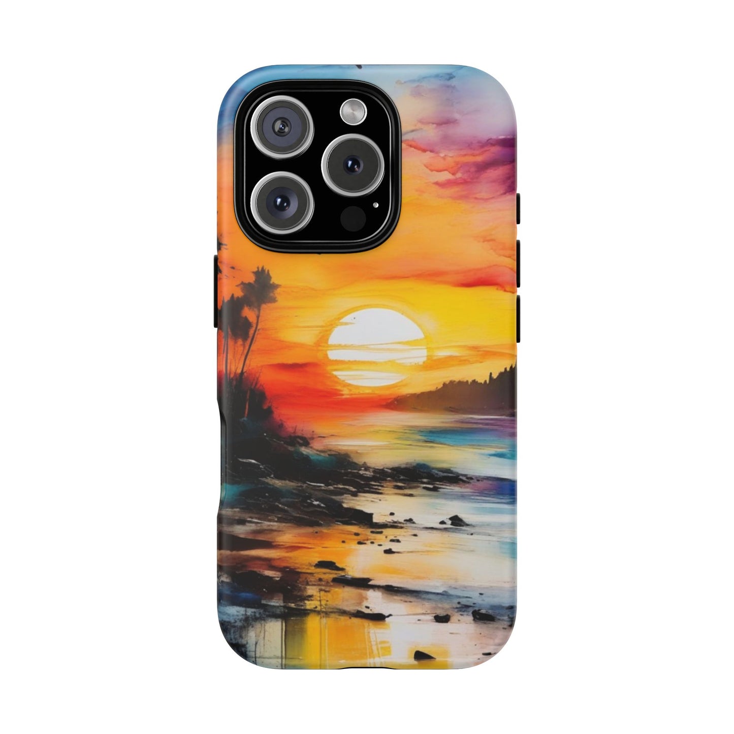 iPhone Tough Case Phone Case for iPhone 16/16 Plus/16 Pro/16 Pro Max – Dual Layer, Matte/Glossy Finish, Wireless Charging Compatible