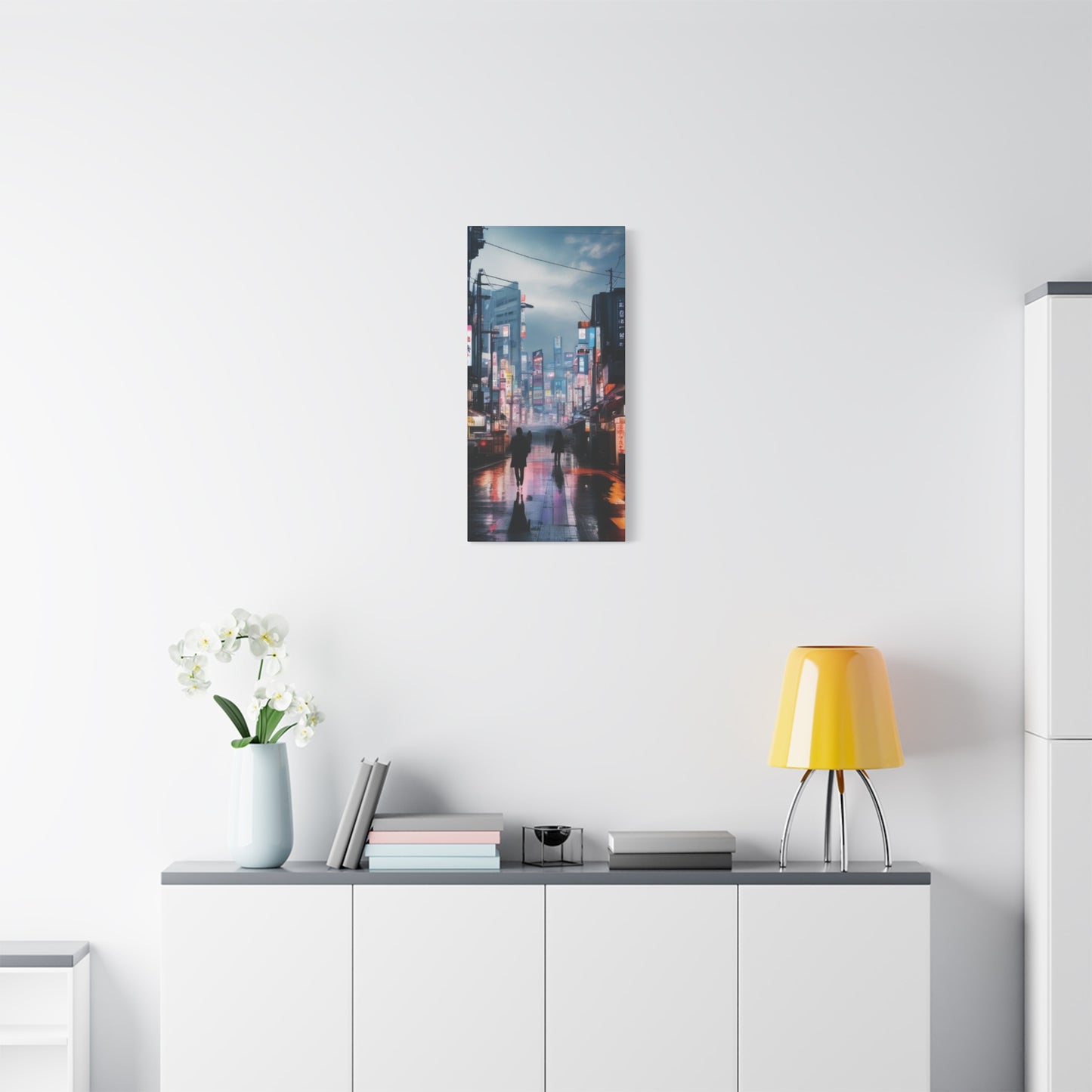 Abstract Art Canvas Print – Modern Wall Art, Matte Canvas, Ready to Hang, Home & Office Décor, Modern Wall Décor, Urban Cityscape Canvas Art - Stretched Matte 1.25"