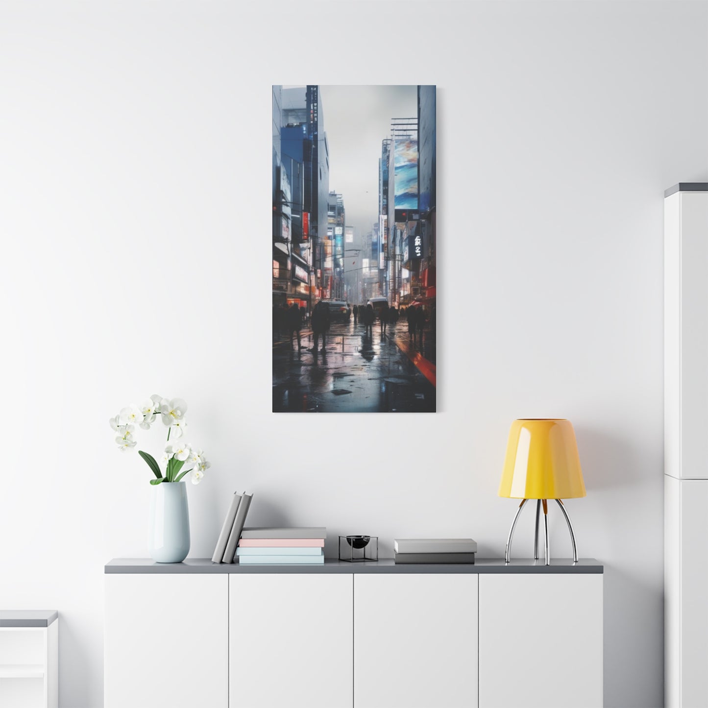 Abstract Art Canvas Print – Modern Wall Art, Digital Artwork, Matte Canvas, Ready to Hang, Home & Office Décor, Modern Wall Décor, Urban Nightlife Canvas Art - Modern Cityscape Wall Decor