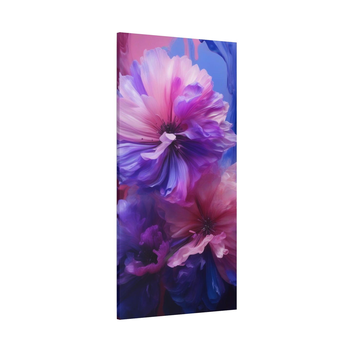 Abstract Art Canvas Print – Modern Wall Art, Digital Artwork, Matte Canvas, Ready to Hang, Home & Office Décor, Modern Wall Décor, Vibrant Floral Canvas Wall Art - Matte Stretched Decor for Home