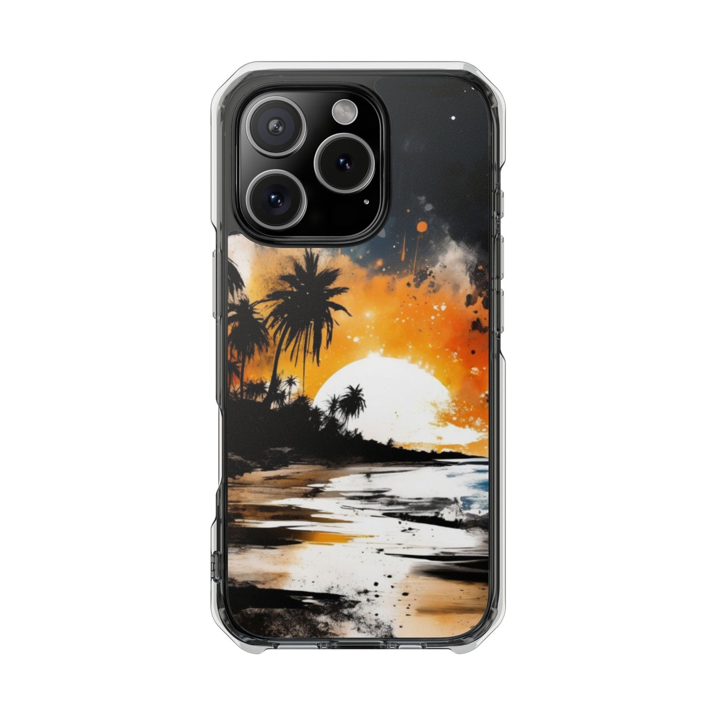 Magnetic Phone Case for iPhone 16/15/14 | Stylish Clear Impact Case, Trendy Protection for iPhone, Unique Gifts for Tech Lovers, Modern Aesthetic
