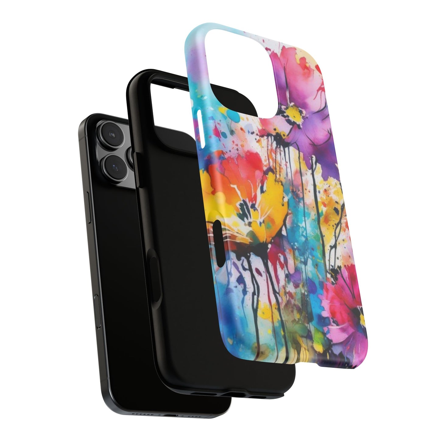Tough Case Phone Case for iPhone 14,15,16 – Dual Layer, Matte/Glossy Finish, Wireless Charging Compatible