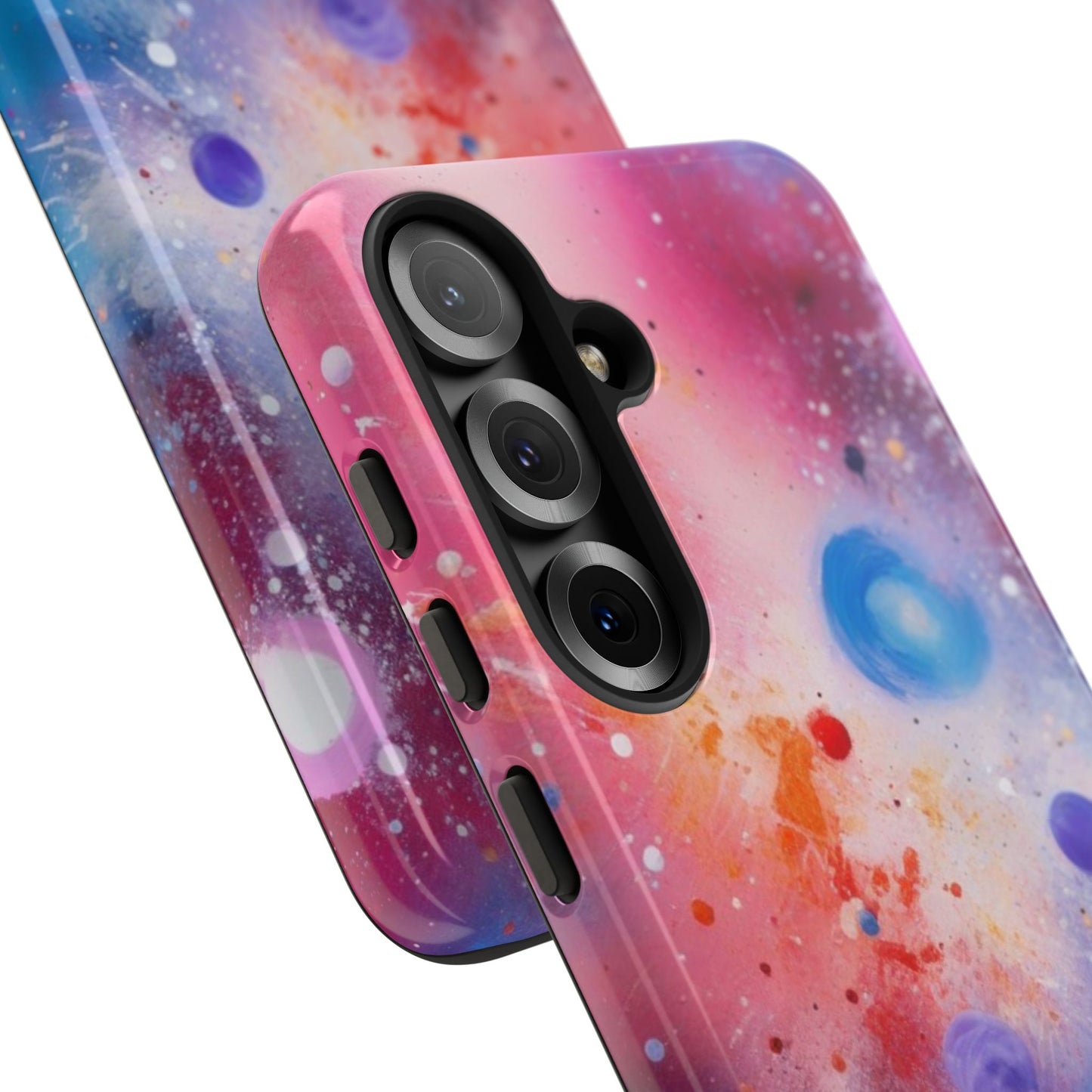 Tough Case Phone Case for Samsung Galaxy S25/S24 – Dual Layer, Matte/Glossy Finish, Wireless Charging Compatible, Cosmic Phone Case - Galaxy Inspired