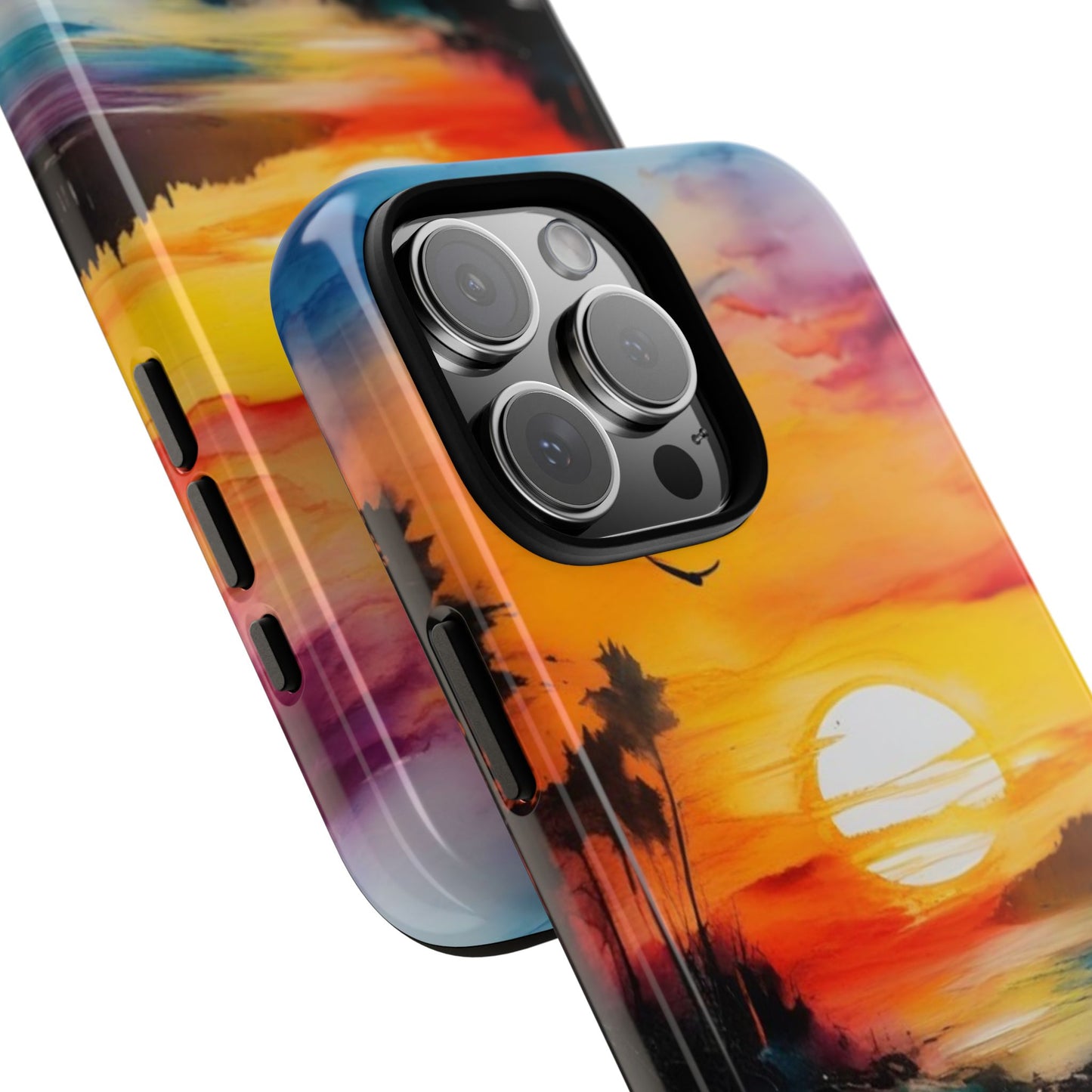 iPhone Tough Case Phone Case for iPhone 16/16 Plus/16 Pro/16 Pro Max – Dual Layer, Matte/Glossy Finish, Wireless Charging Compatible