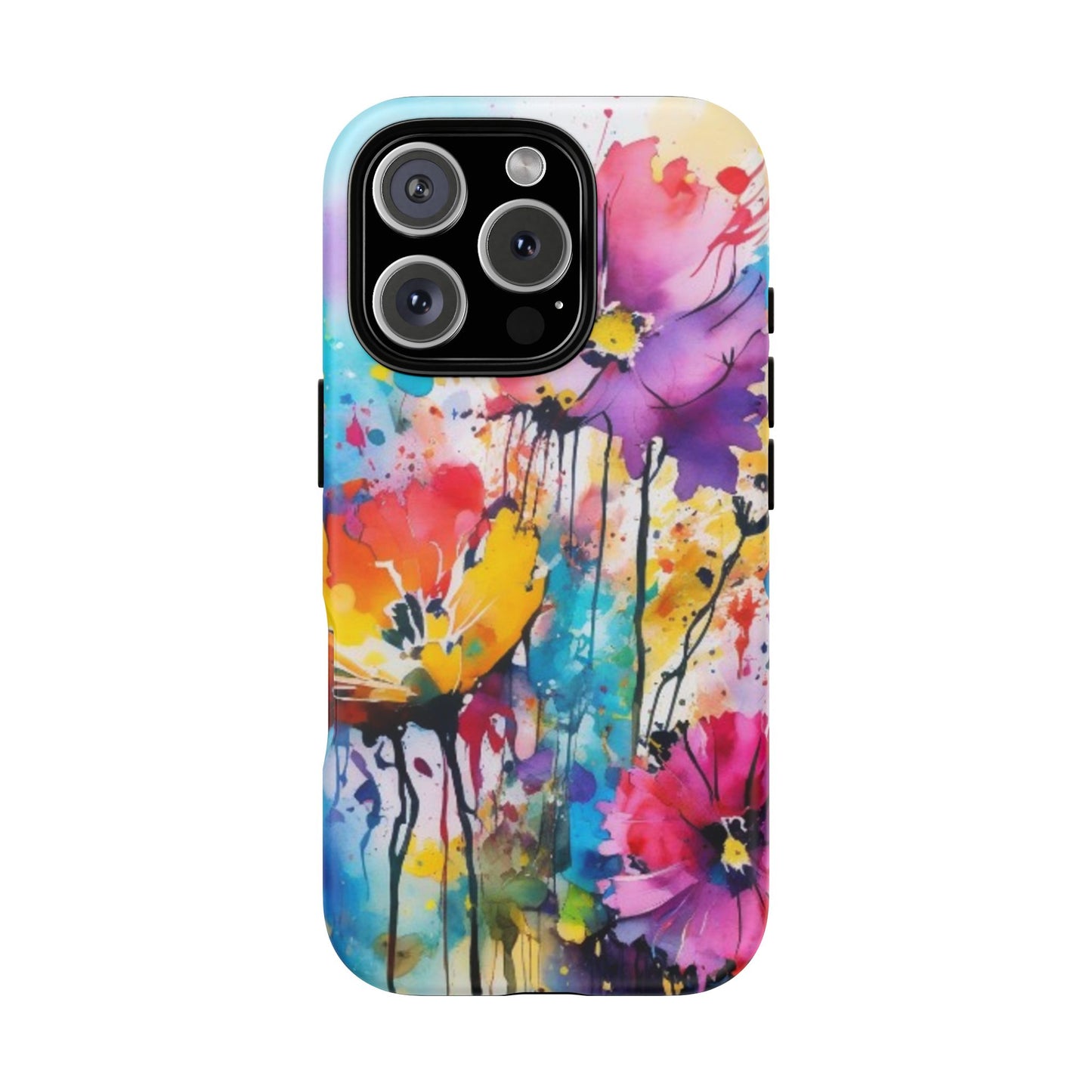 Tough Case Phone Case for iPhone 16 Pro – Dual Layer, Matte/Glossy Finish, Wireless Charging Compatible