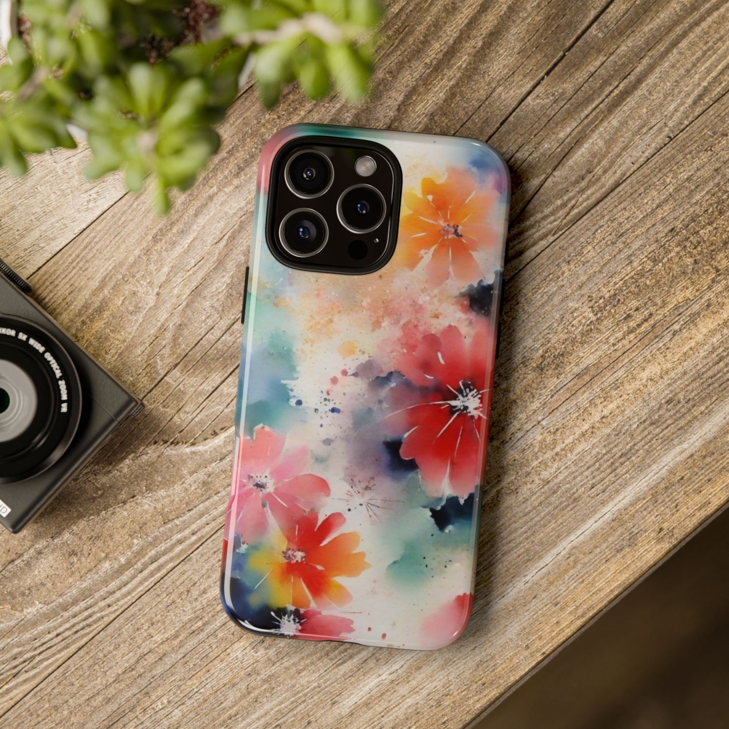 iPhone Tough Case Phone Case for iPhone 16– Dual Layer, Matte/Glossy Finish, Wireless Charging Compatible