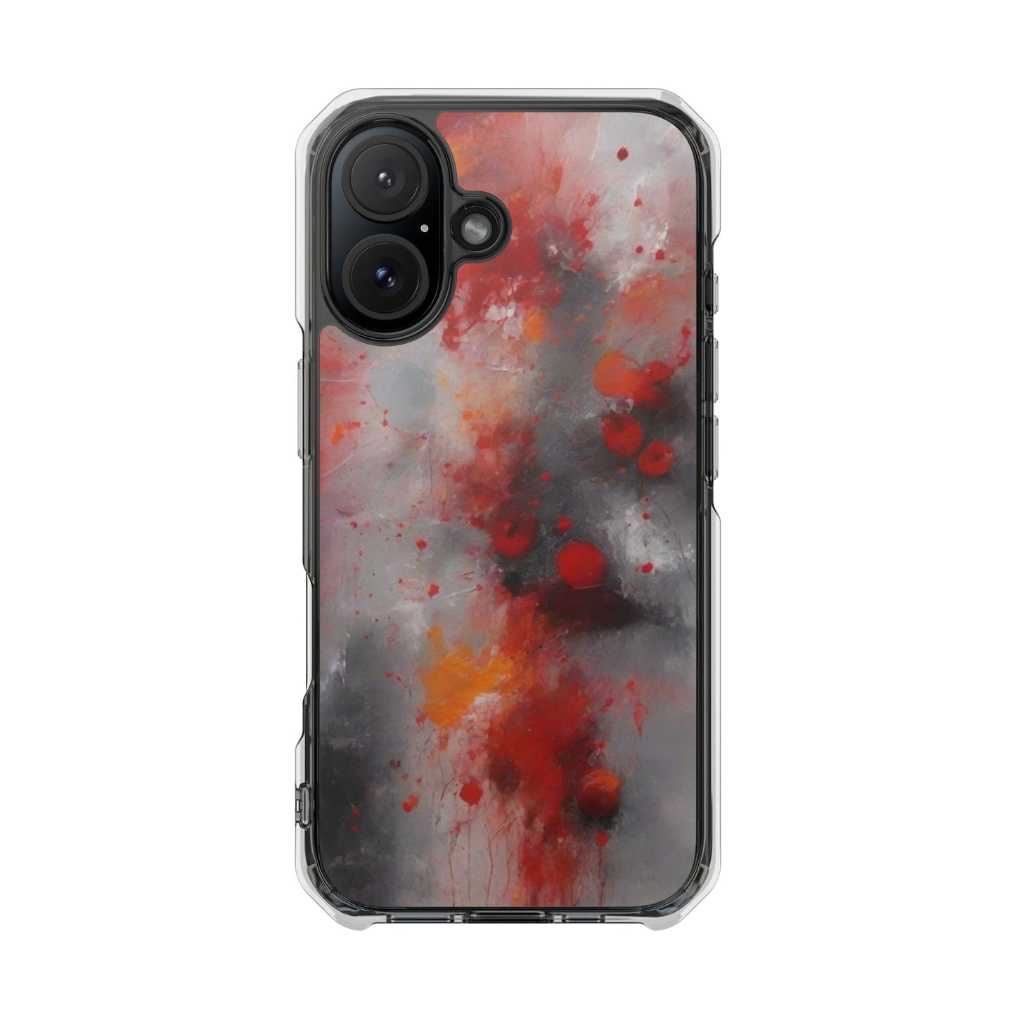 Magnetic Phone Case for iPhone 16/15/14 | Stylish Clear Impact Case, Trendy Protection for iPhone, Unique Gifts for Tech Lovers, Modern Aesthetic