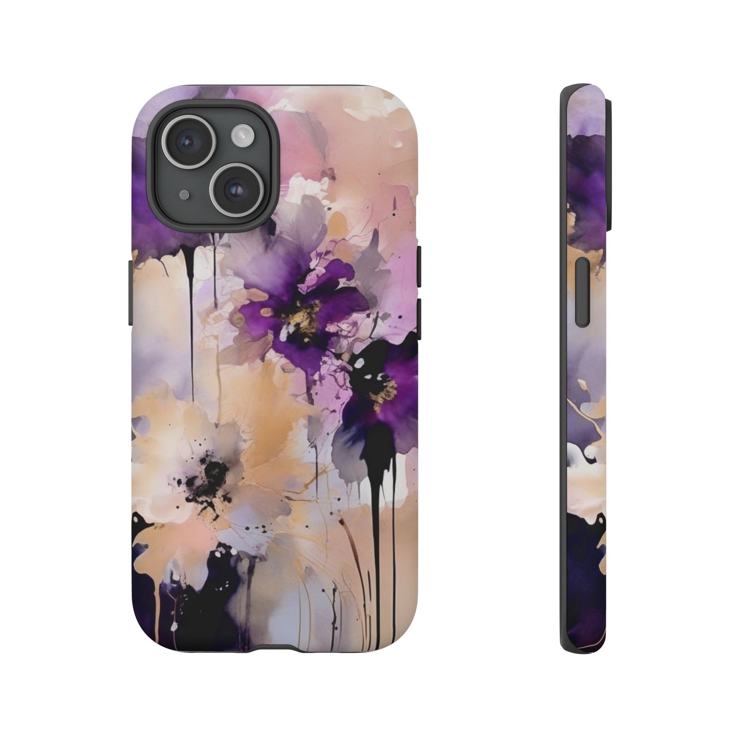 iPhone Tough Case Phone Case for iPhone 15\16 – Dual Layer, Matte/Glossy Finish, Wireless Charging Compatible