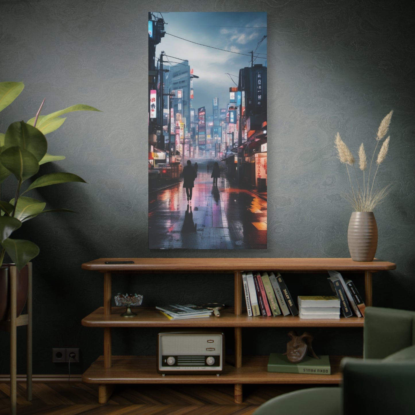 Abstract Art Canvas Print – Modern Wall Art, Matte Canvas, Ready to Hang, Home & Office Décor, Modern Wall Décor, Urban Cityscape Canvas Art - Stretched Matte 1.25"