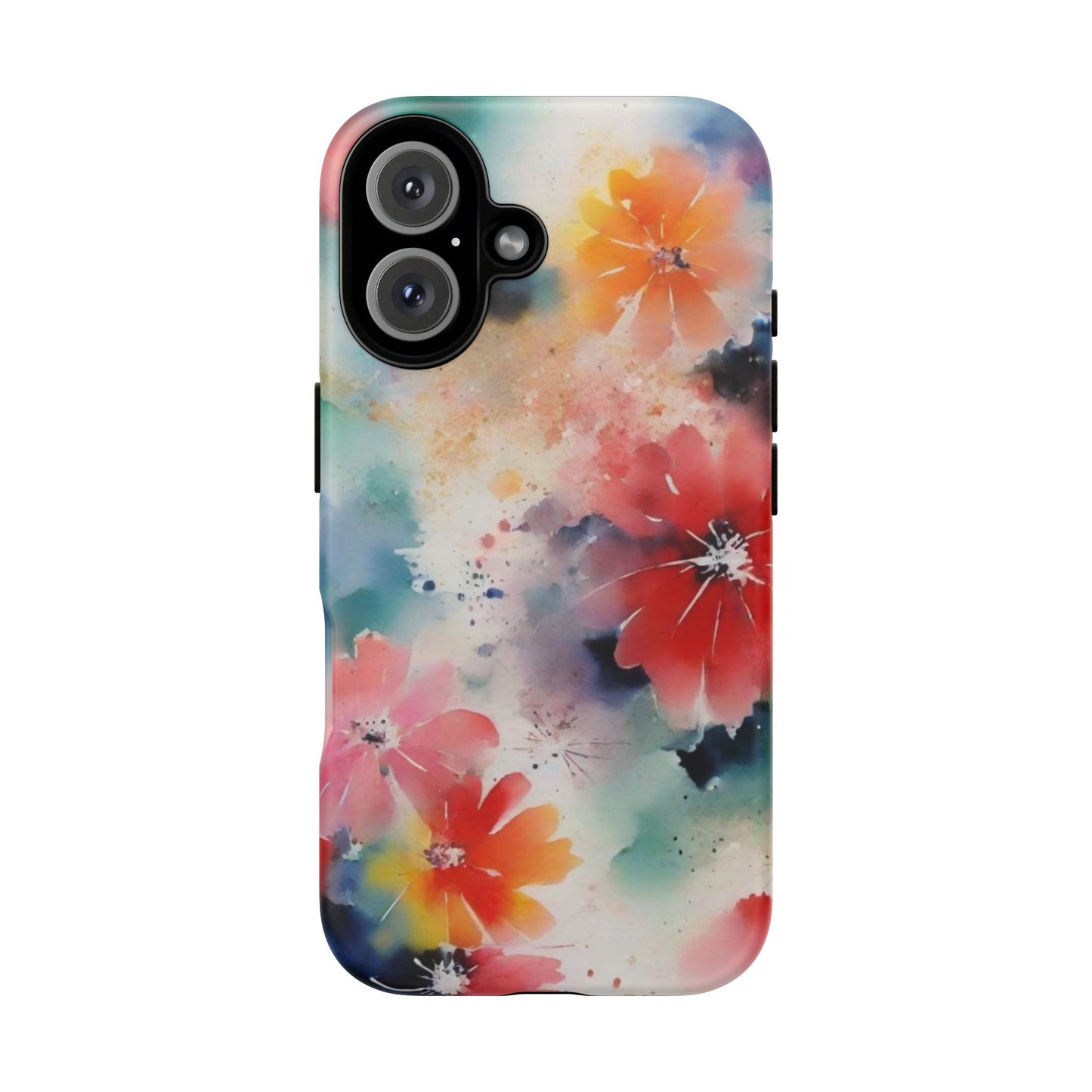 iPhone Tough Case Phone Case for iPhone 16– Dual Layer, Matte/Glossy Finish, Wireless Charging Compatible