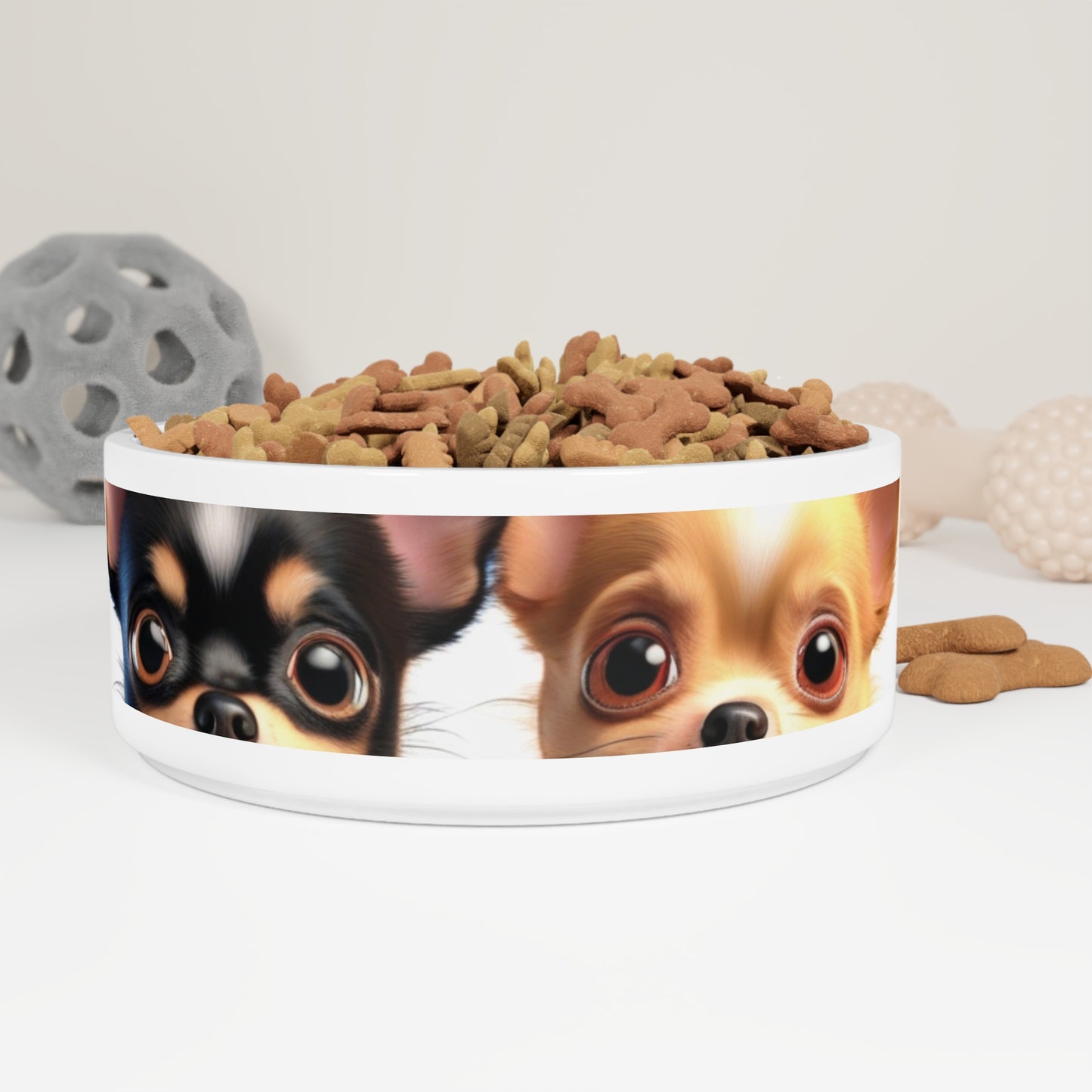 Pet Dog Bowl – Ceramic Food & Water Dish, Microwave & Dishwasher Safe, Chihuahua Pet Bowl – Perfect for Dog Lovers
