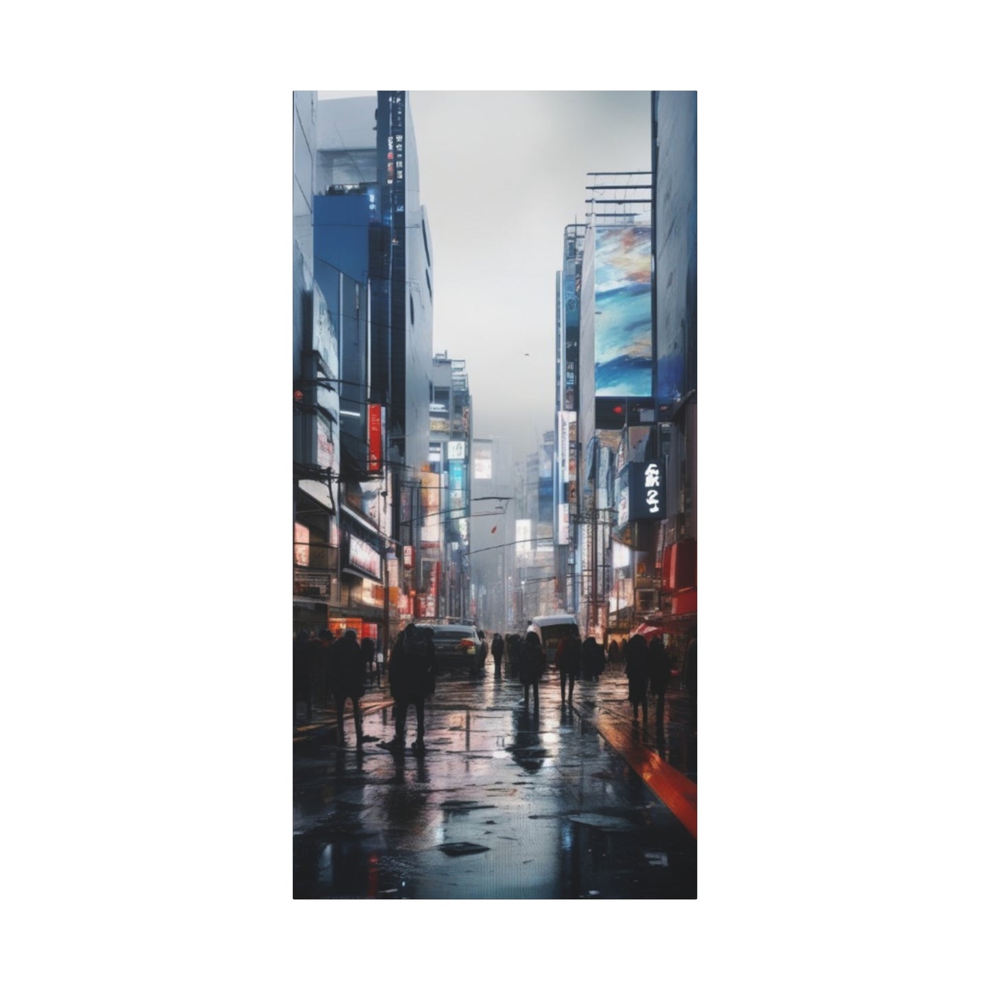 Abstract Art Canvas Print – Modern Wall Art, Digital Artwork, Matte Canvas, Ready to Hang, Home & Office Décor, Modern Wall Décor, Urban Nightlife Canvas Art - Modern Cityscape Wall Decor