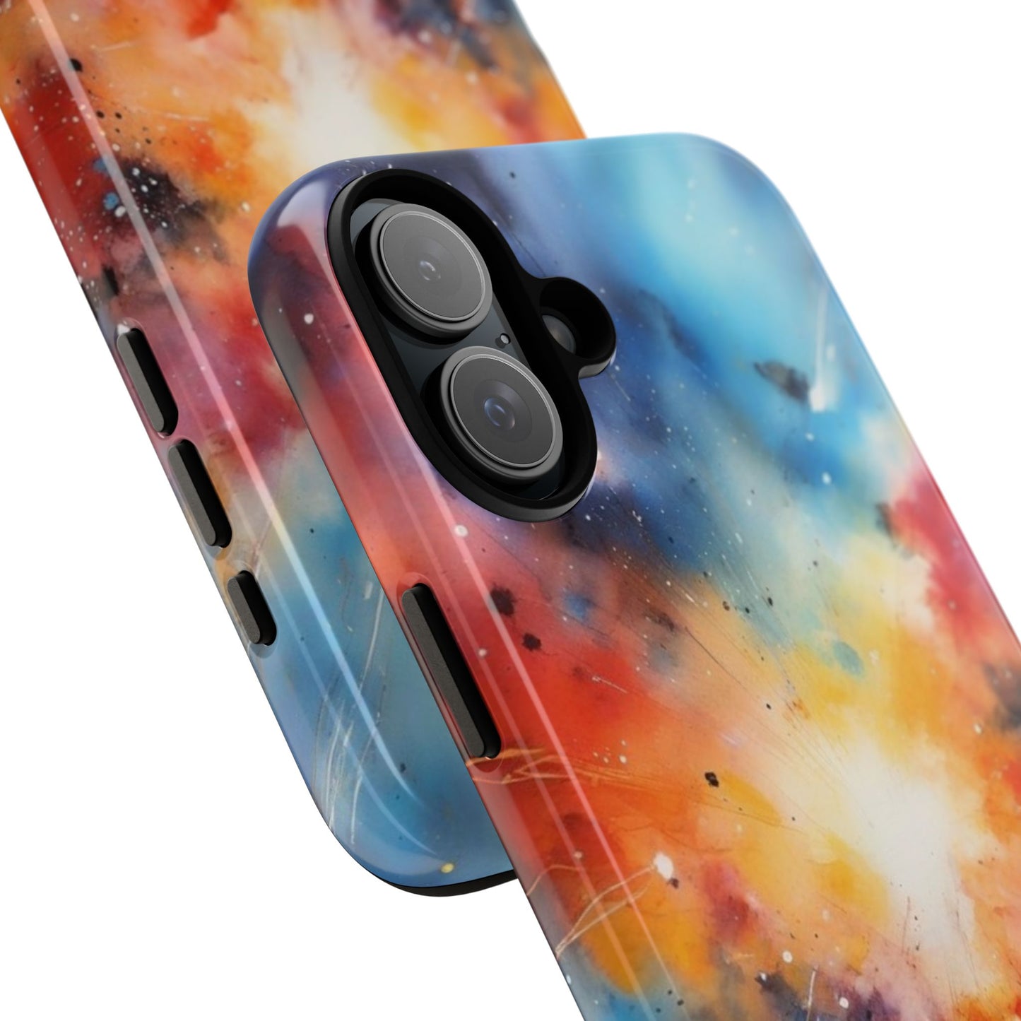 iPhone Tough Case Phone Case for iPhone 14\15\16 – Dual Layer, Matte/Glossy Finish, Wireless Charging Compatible, Galaxy Explosion Phone Case - Tough and Stylish Protection