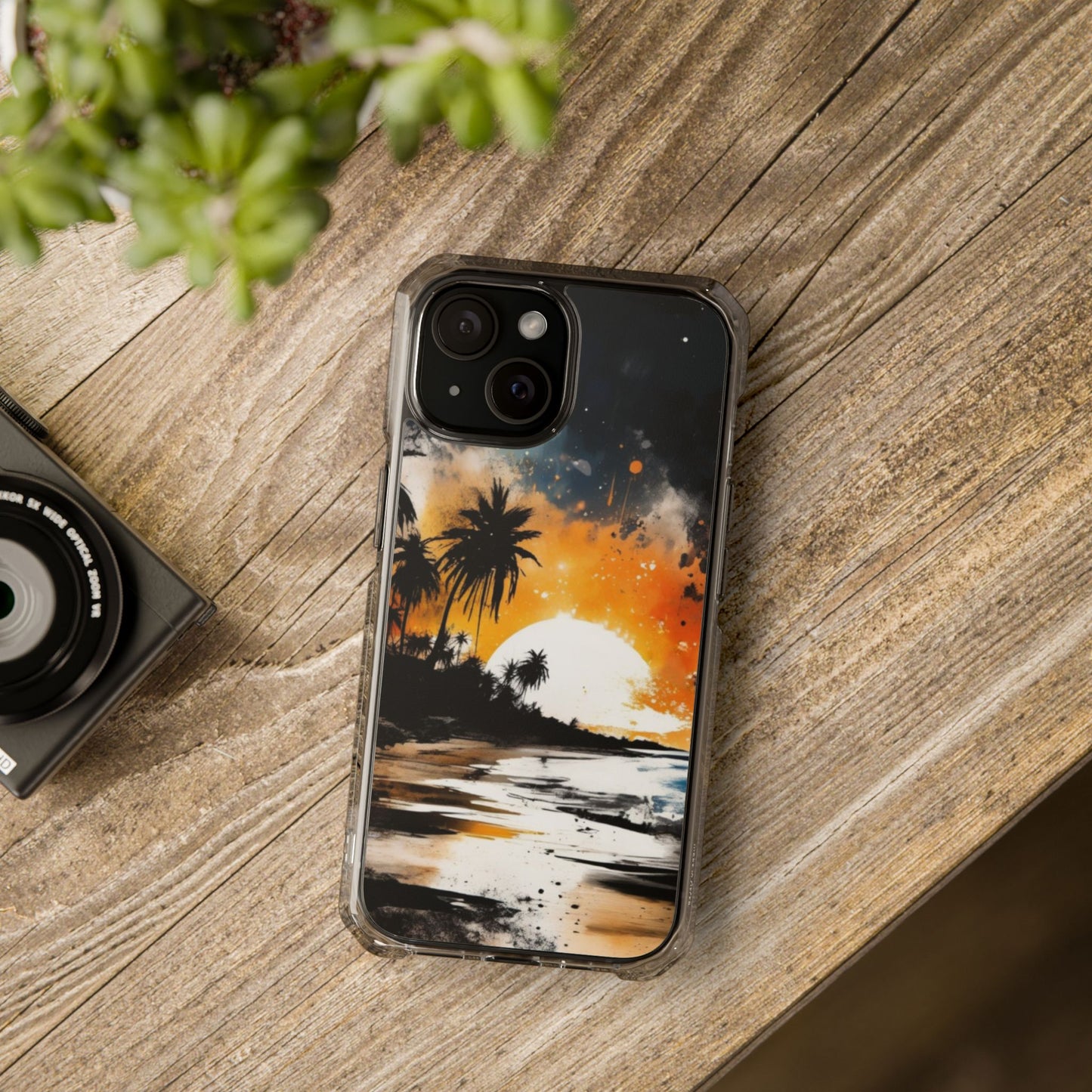 Magnetic Phone Case for iPhone 16/15/14 | Stylish Clear Impact Case, Trendy Protection for iPhone, Unique Gifts for Tech Lovers, Modern Aesthetic