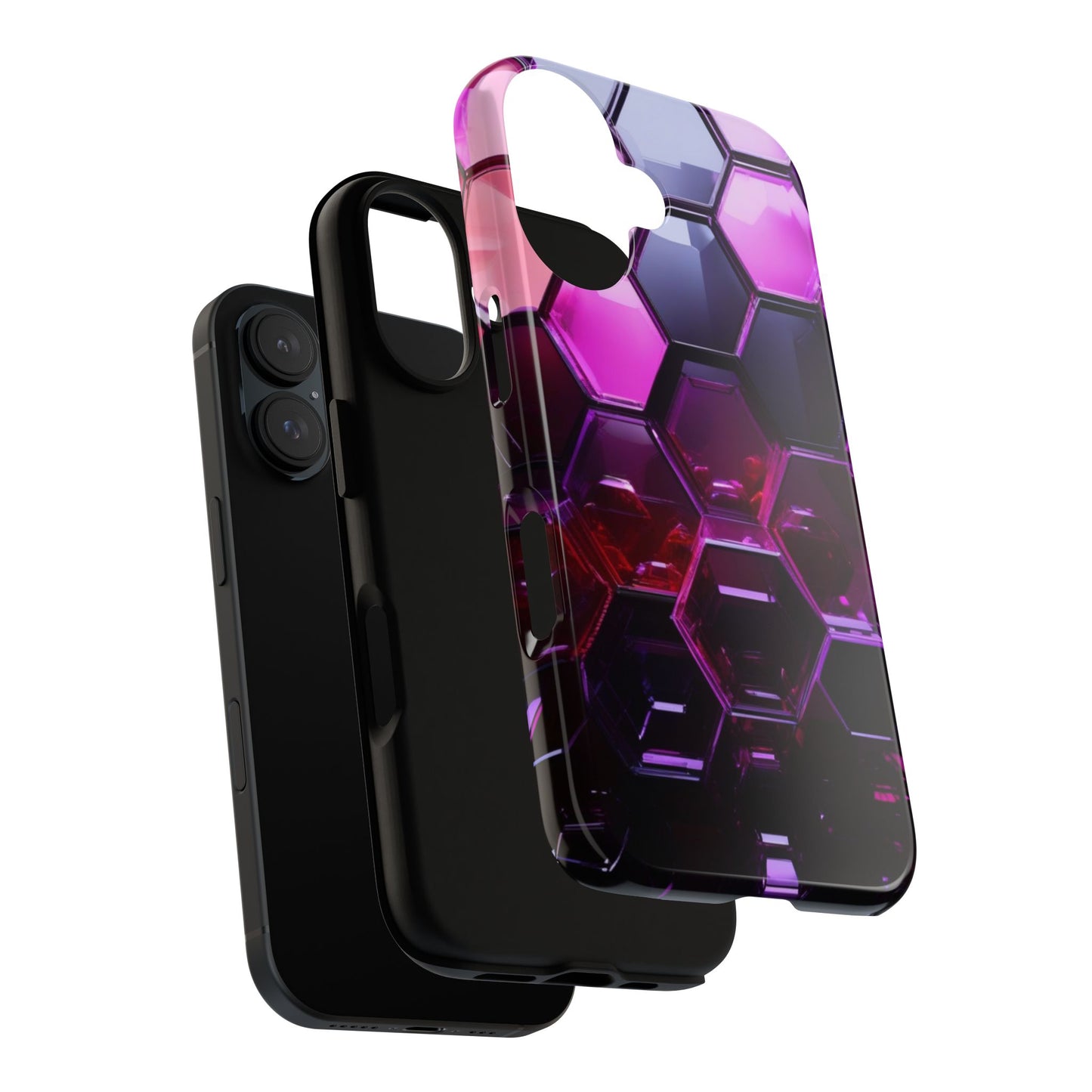 iPhone Tough Case Phone Case for iPhone 14\15\16 – Dual Layer, Matte/Glossy Finish, Wireless Charging Compatible