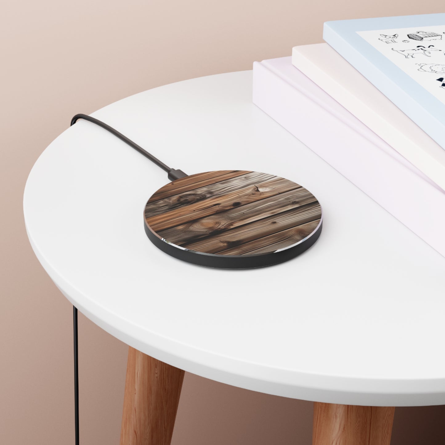 10W Fast Wireless Phone Charger – Qi-Certified for iPhone 16/15/14, Samsung Galaxy S25/S24/S23, Google Pixel 7/8/9 – Sleek, Compact Design with Micro USB Cable.
