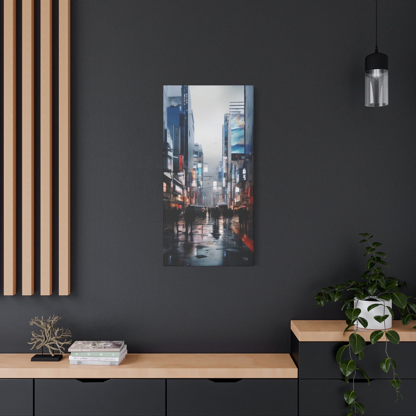 Abstract Art Canvas Print – Modern Wall Art, Digital Artwork, Matte Canvas, Ready to Hang, Home & Office Décor, Modern Wall Décor, Urban Nightlife Canvas Art - Modern Cityscape Wall Decor