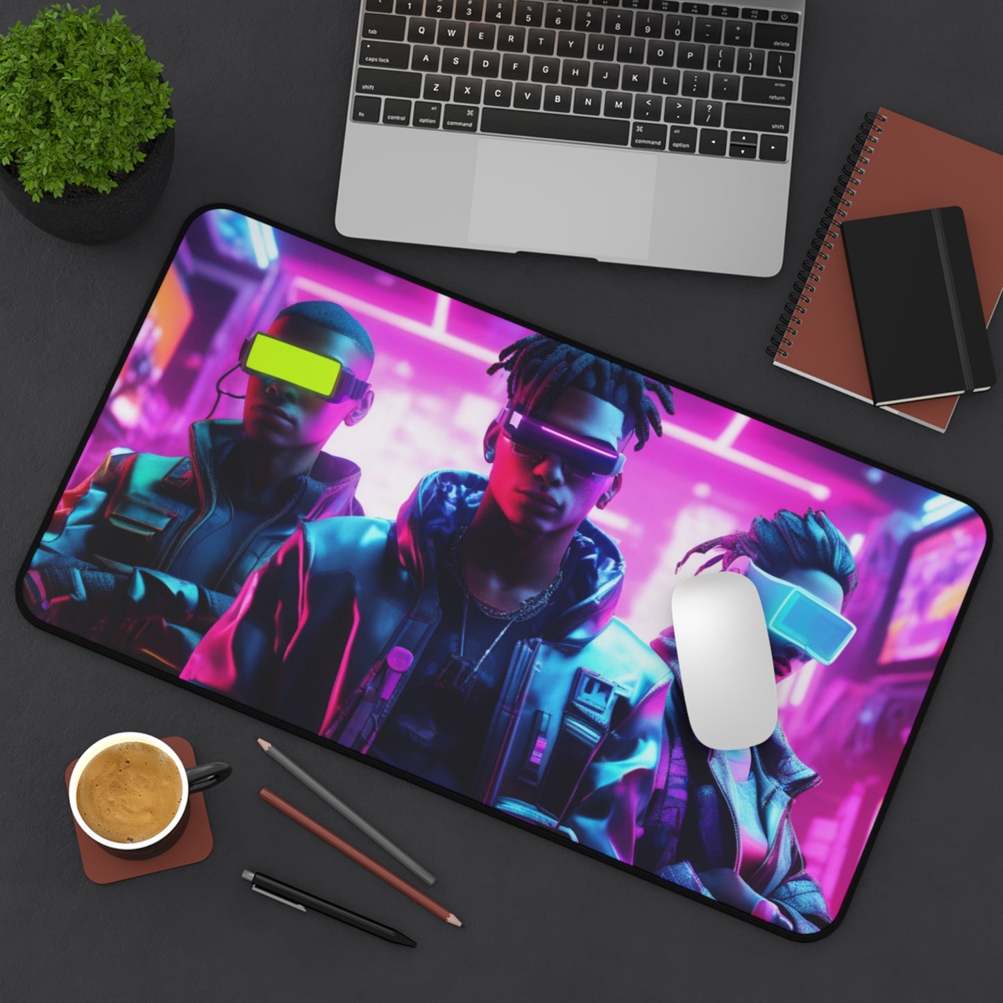 Large Gaming Mouse Pad – Premium Mouse Pad & Tech Accessory for Home & Office, Premium Desk Mat, Gaming Mouse Pad, Non-slip, Futuristic Gaming Desk Mat - Perfect for Gamers & Tech Enthusiasts