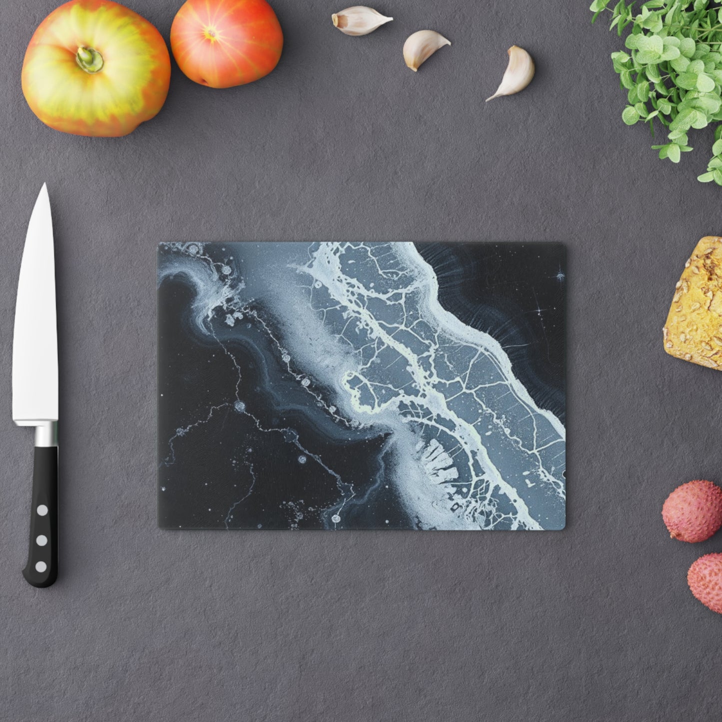 Tempered Glass Cutting Board – Hygienic, Scratch-Resistant, Dishwasher-Safe | Modern Kitchen Essential