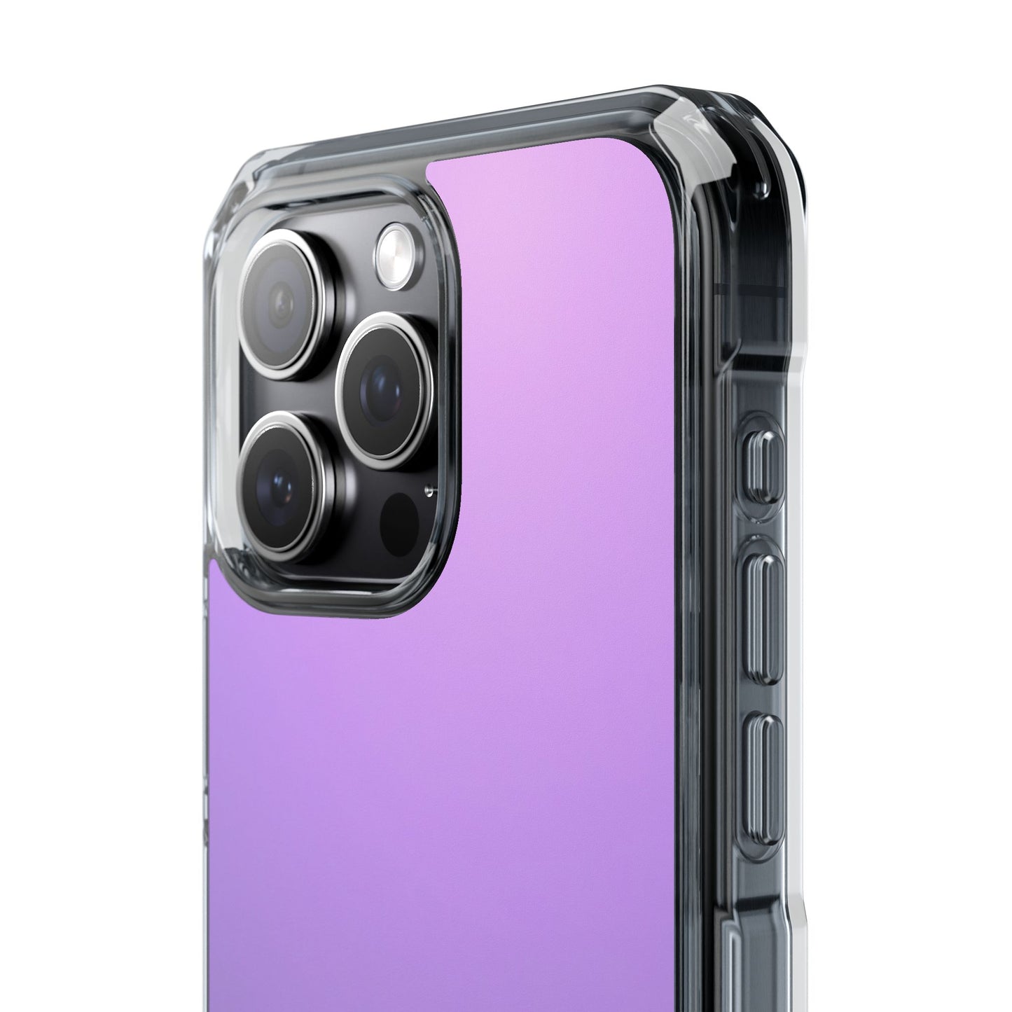 Magnetic Phone Cases for iPhone16/15/14, Impact Protection, Purple Gradient iPhone Case, Durable Clear Cover, Trendy Accessory, Gift for Tech Lovers