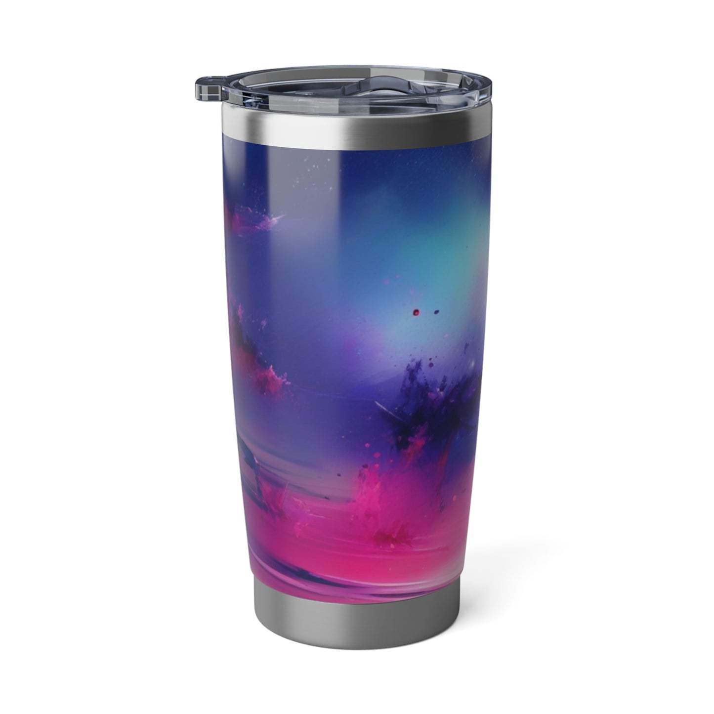 Vagabond 20oz Tumbler - Insulated Stainless Steel Travel Tumbler, Spill-Resistant, Double-Wall, Car Cup Holder Friendly. Cosmic Travel Tumbler - Space-Inspired 20oz Insulated Drinkware, Perfect for Travel, Camping, Gifts, and Stargazing