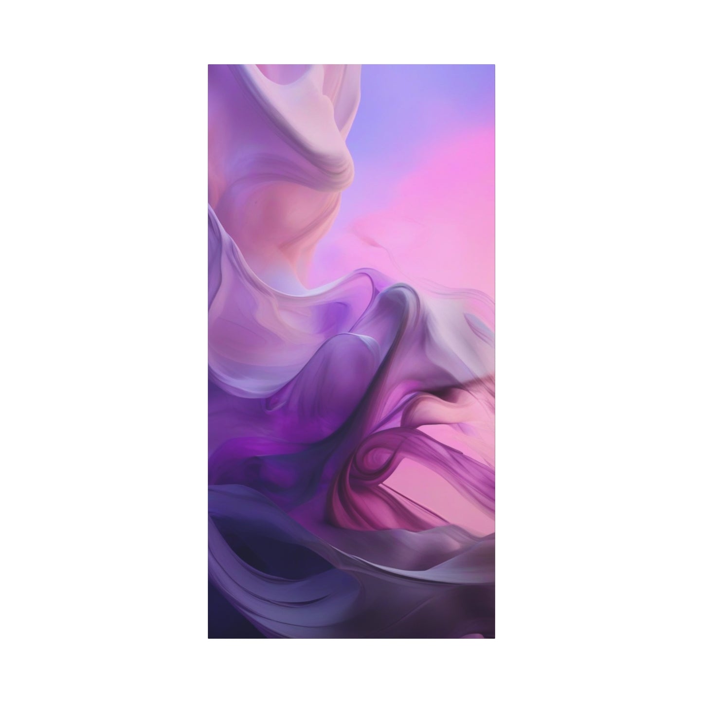 Abstract Art Canvas Print – Modern Wall Art, Digital Artwork, Matte Canvas, Ready to Hang, Home & Office Décor, Modern Wall Décor, Abstract Purple Gradient Canvas Art - 1.25" Stretched Wall Decor