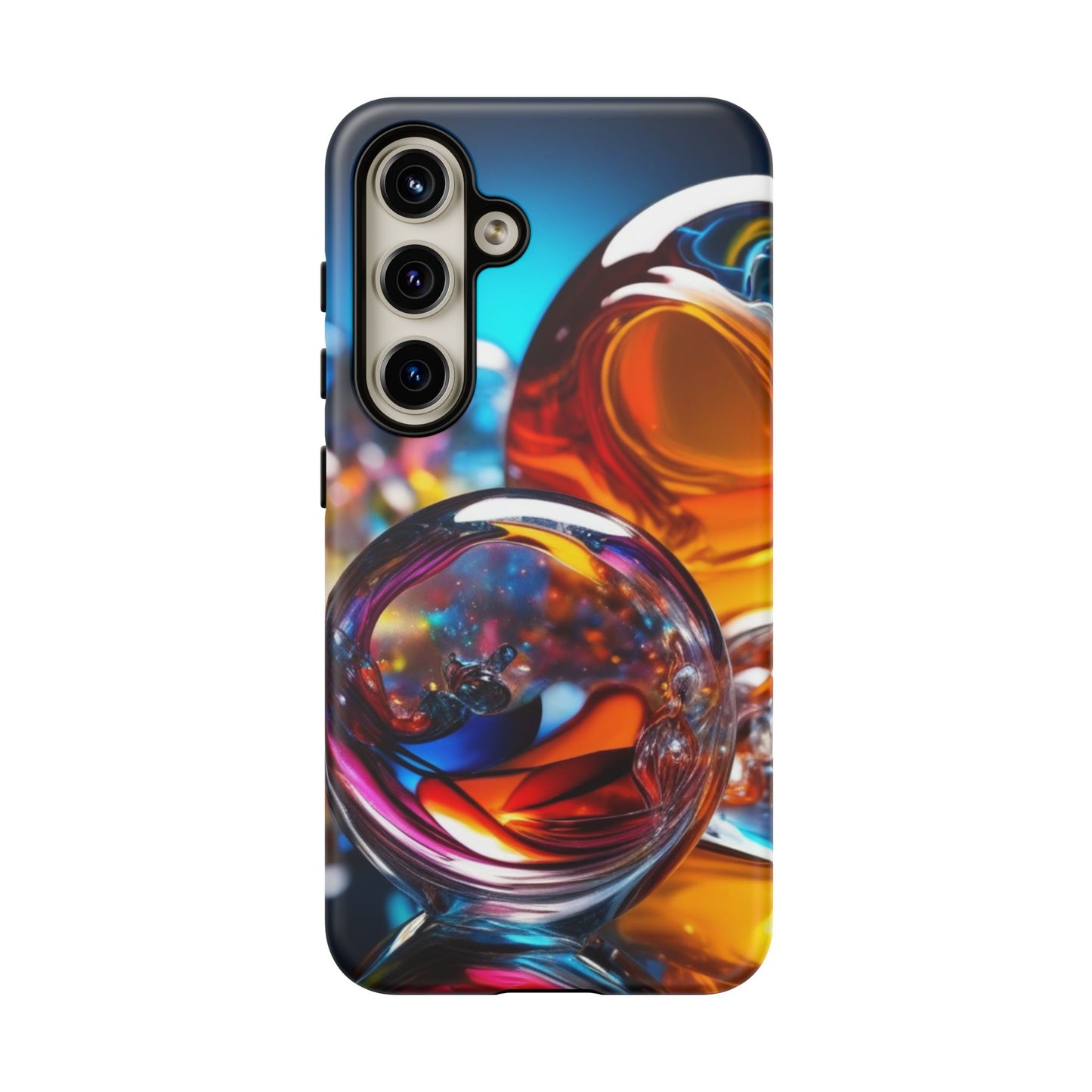 Tough Case Phone Case for Samsung Galaxy S25/S24 – Dual Layer, Matte/Glossy Finish, Wireless Charging Compatible