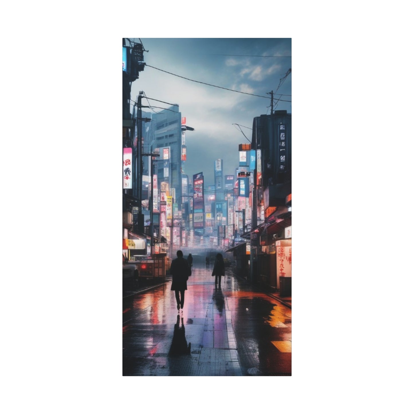 Abstract Art Canvas Print – Modern Wall Art, Matte Canvas, Ready to Hang, Home & Office Décor, Modern Wall Décor, Urban Cityscape Canvas Art - Stretched Matte 1.25"